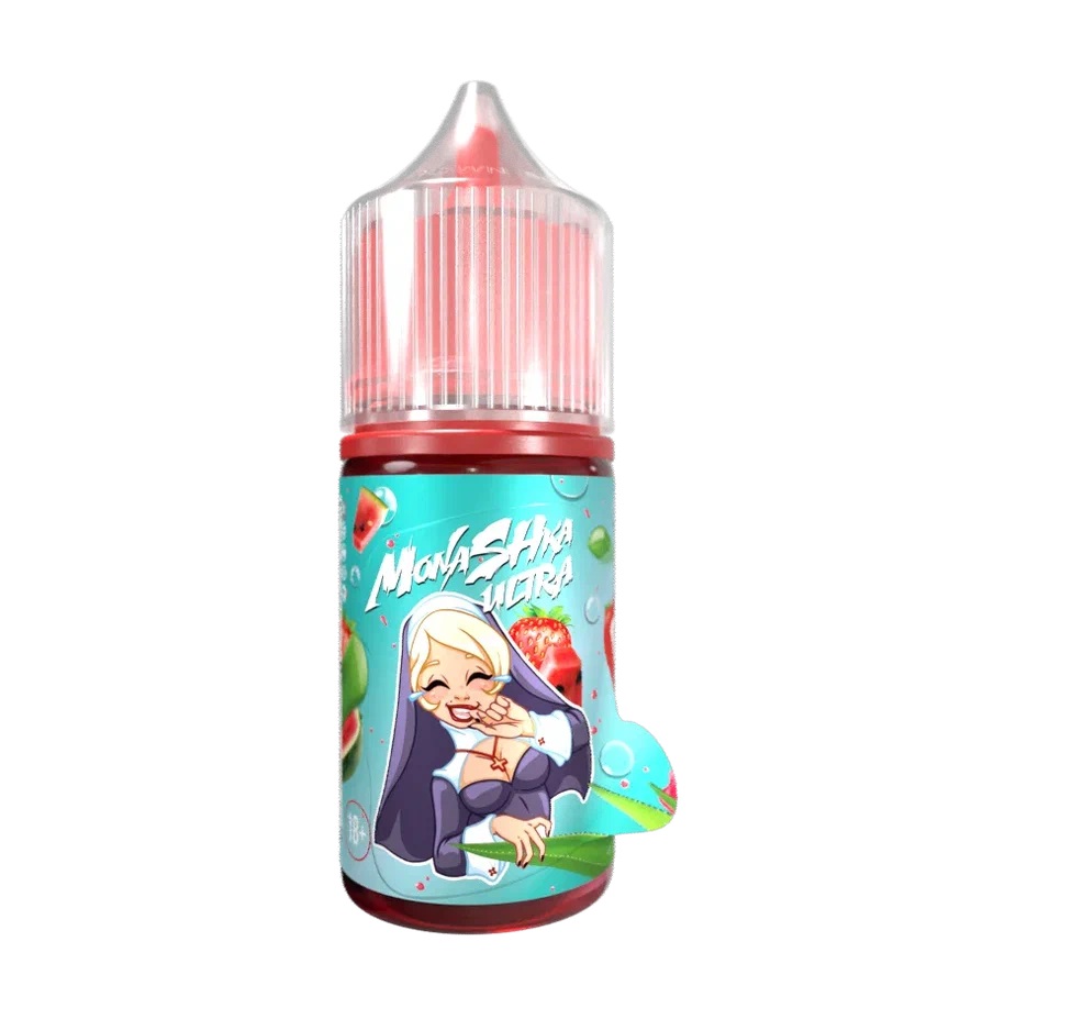 Жидкость ЧЗ Monashka Pulpy SALT Aloe-Strawberry. фото 1