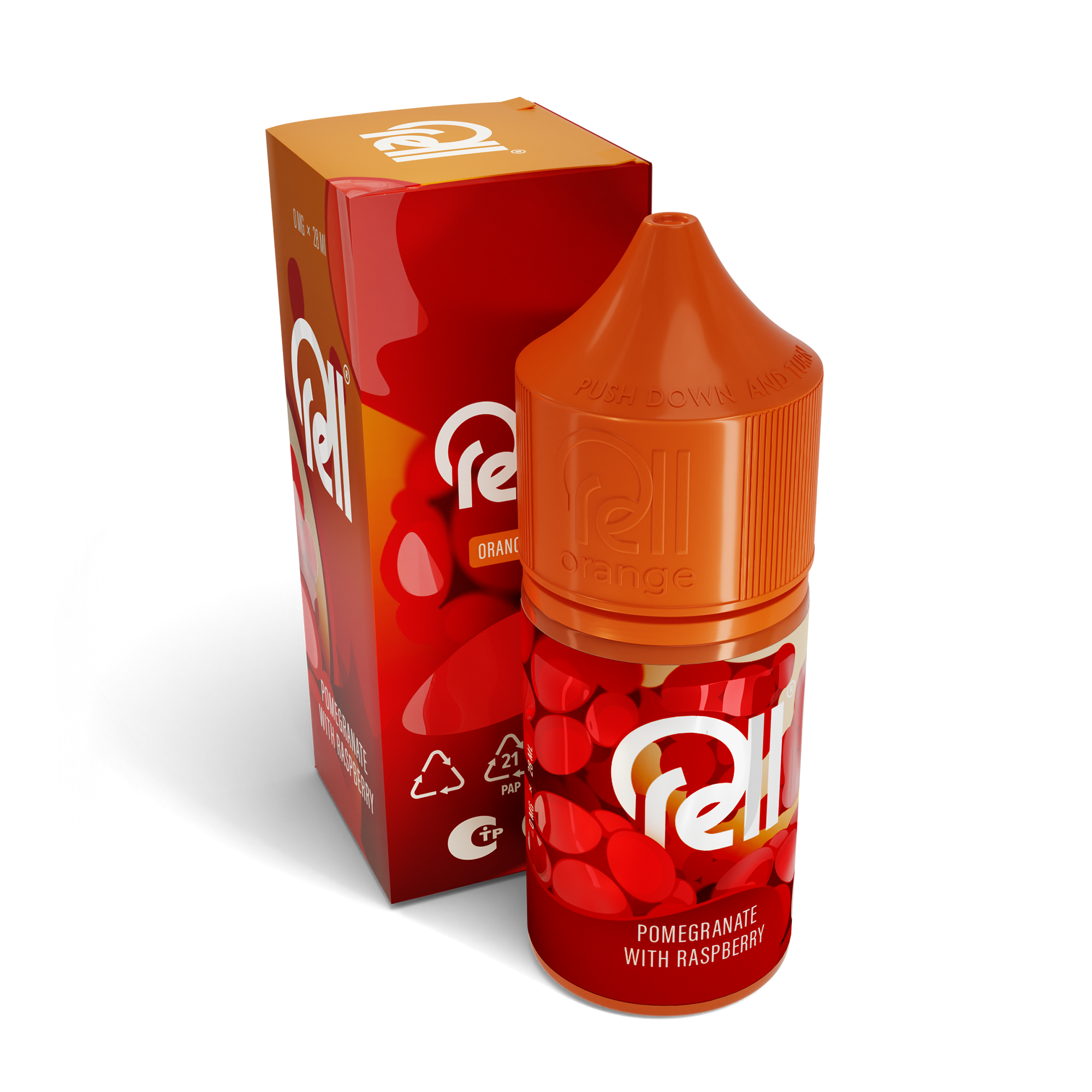 Жидкость RELL Orange SALT Pomegranate with Raspberry*. фото 1