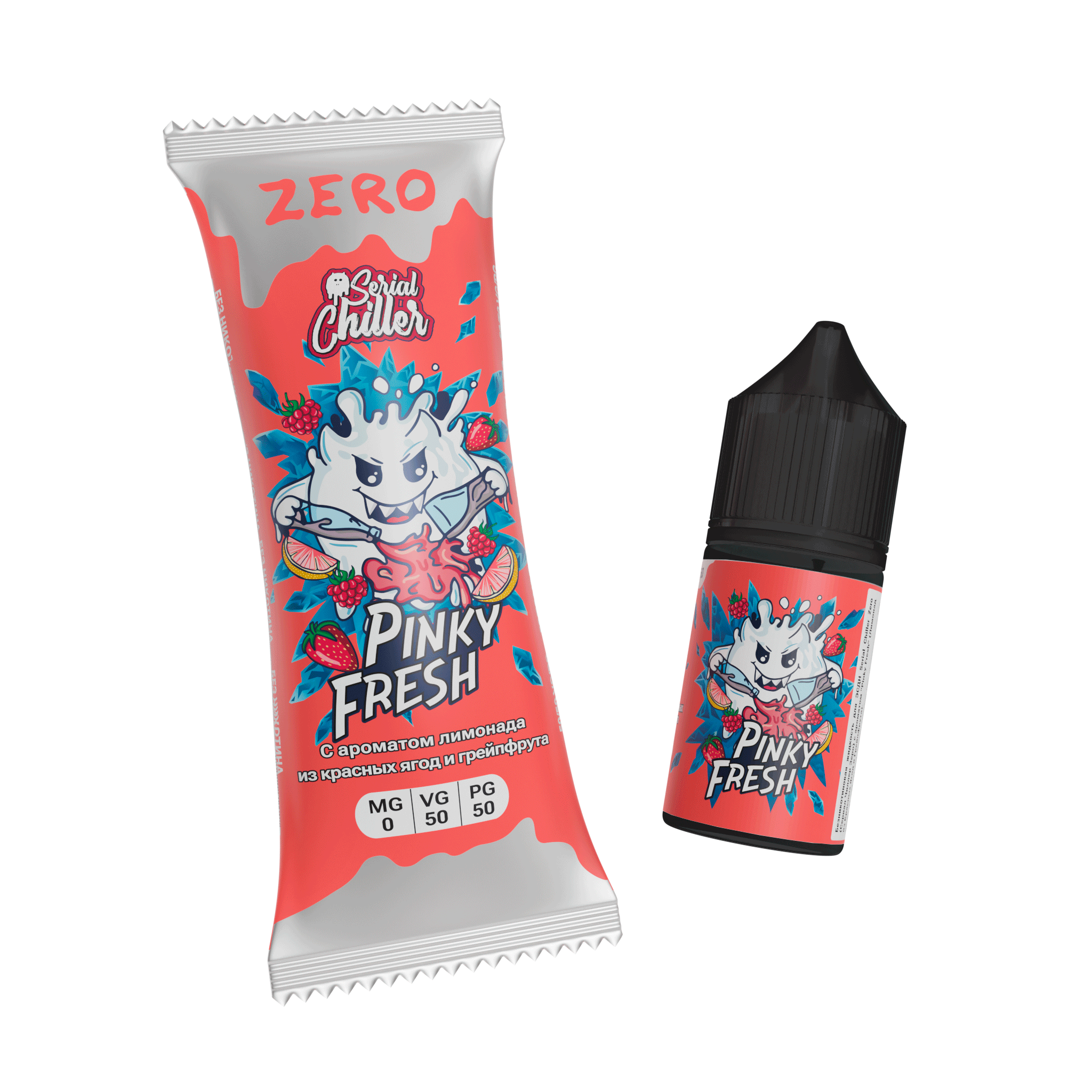 Жидкость ЧЗ Serial Chiller SALT Pinky Fresh. фото 1