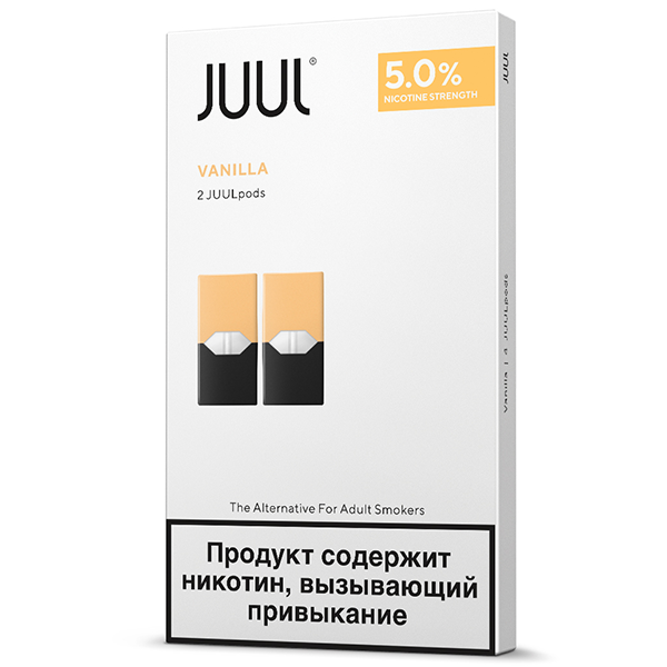 Картридж JUUL, vanilla, 0.7 мл, 2 шт. фото 1