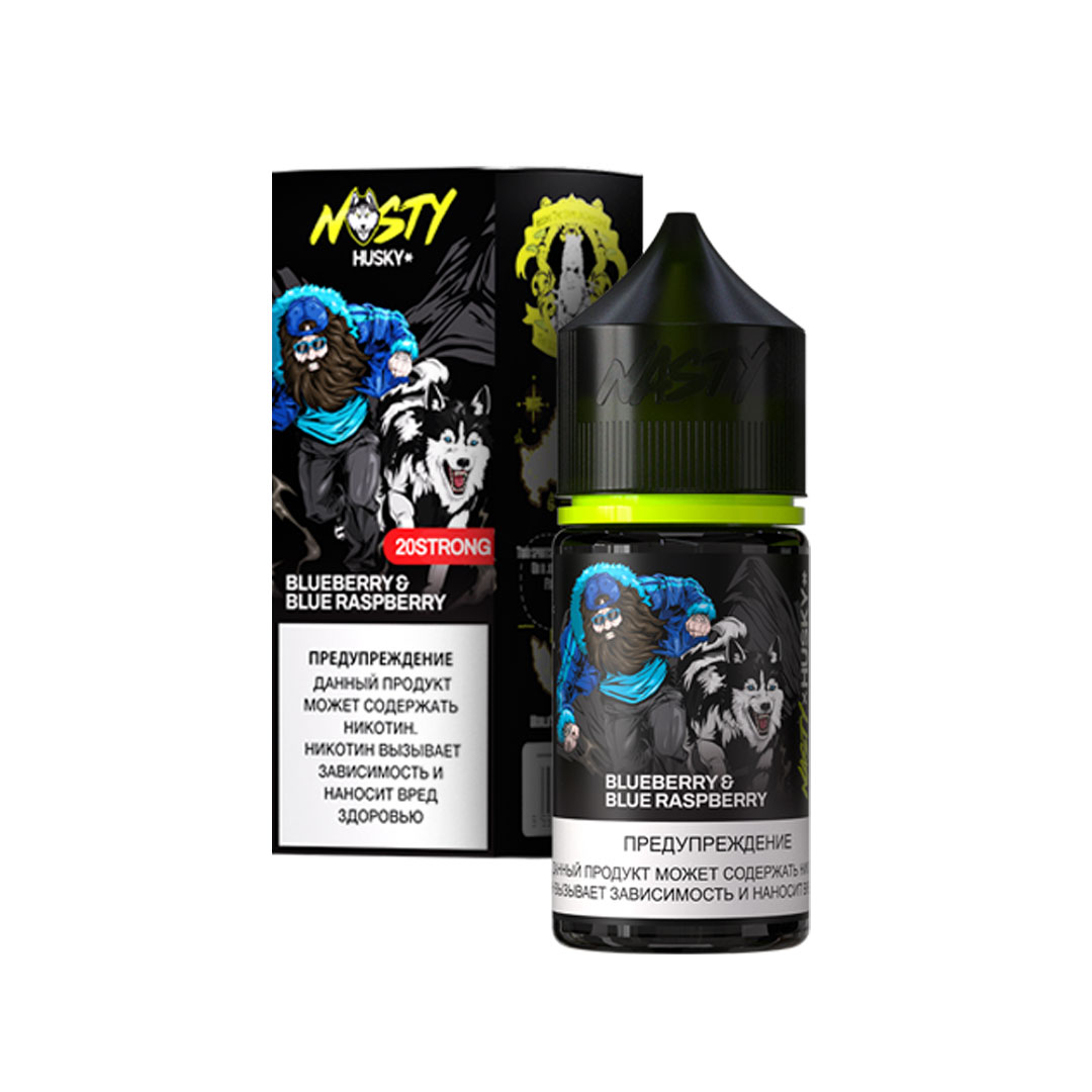 Жидкость ЧЗ Husky Imported & Nasty SALT Blueberry Blue Raspberry. фото 1