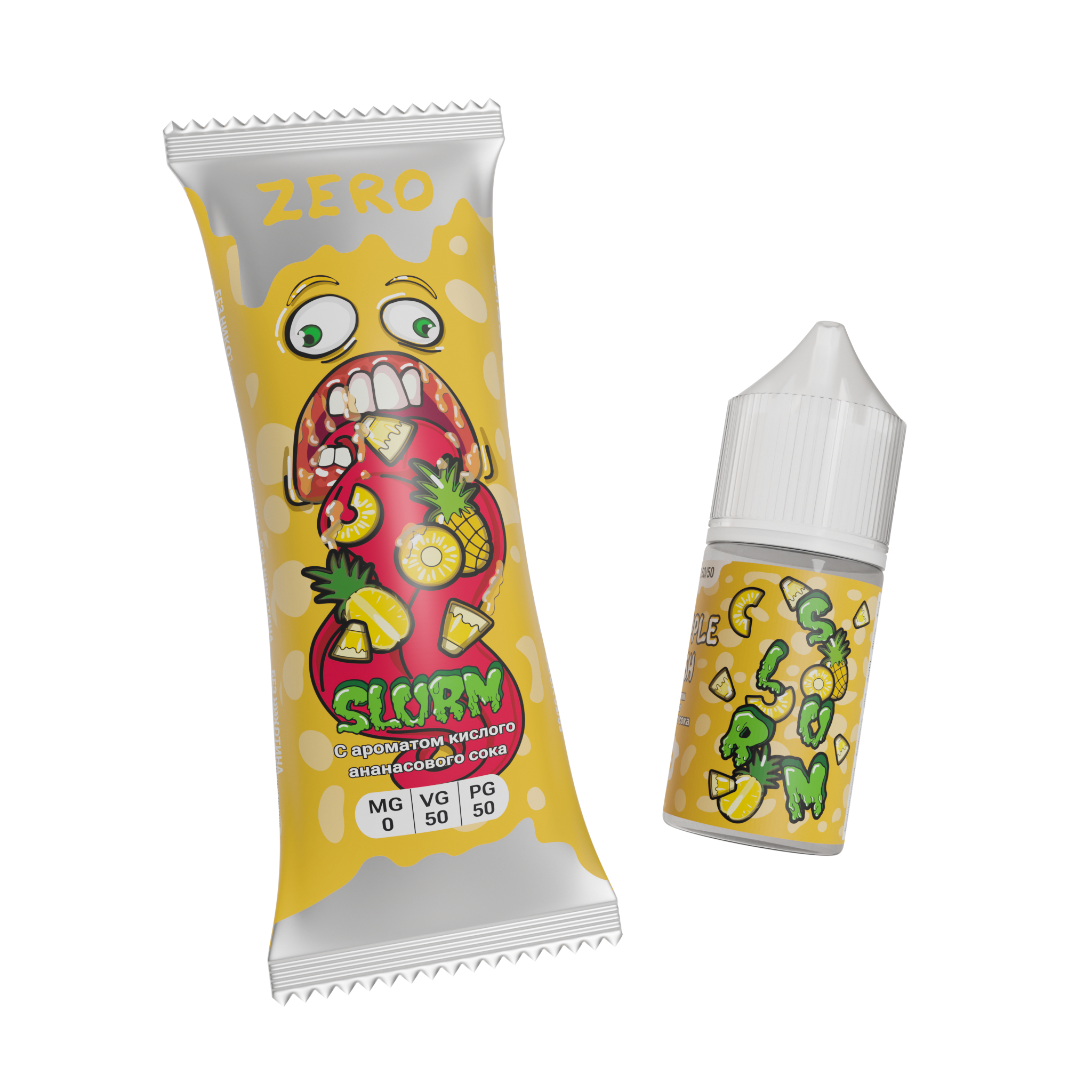 Жидкость ЧЗ Slurm SALT Pineapple Fresh. фото 1