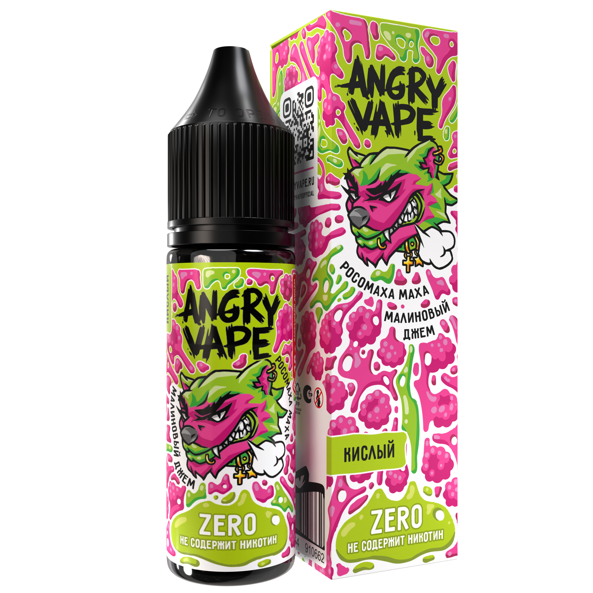 Жидкость ЧЗ Angry Vape Zero SALT Росомаха Маха. фото 1