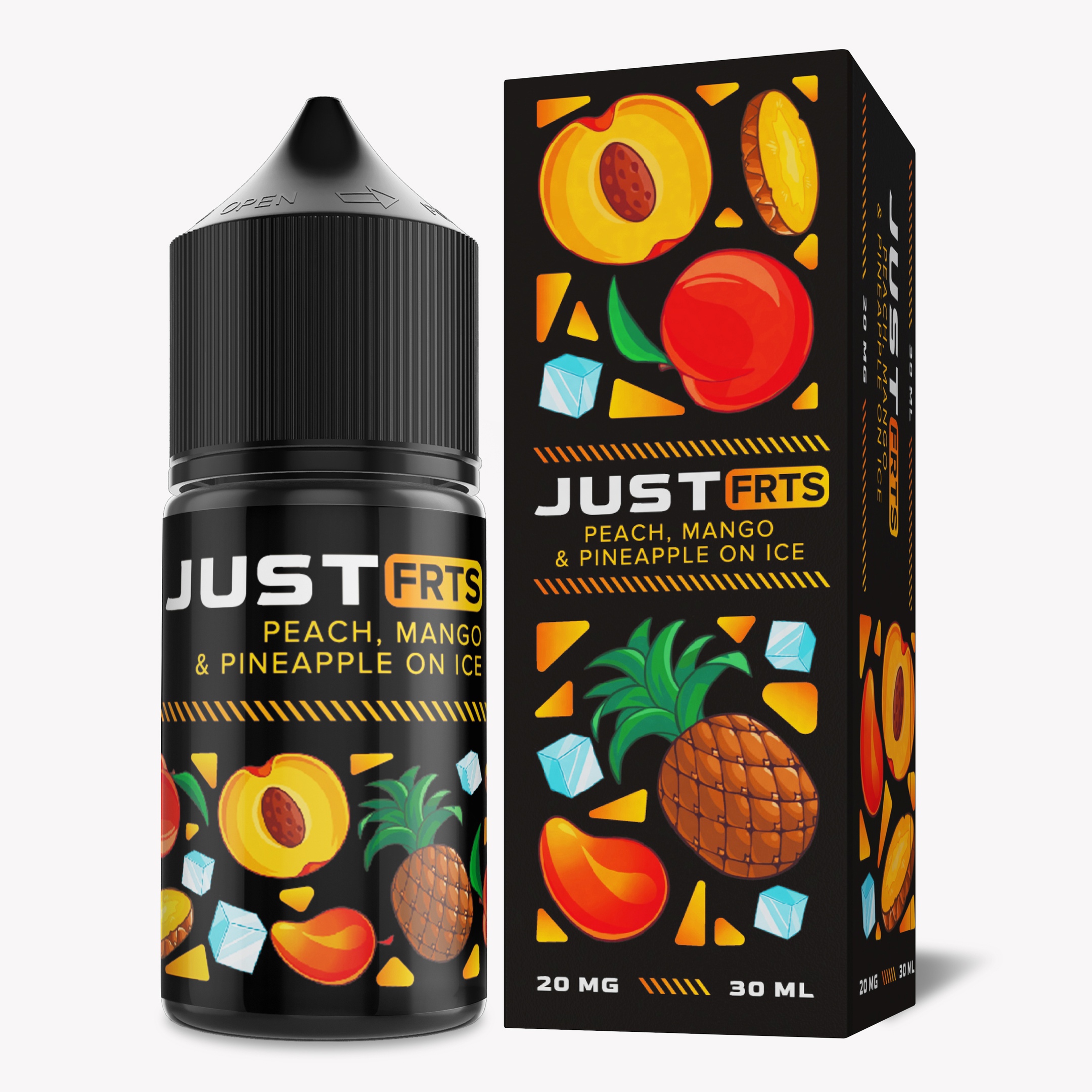 Жидкость Just FRTS SALT Peach Mango & Pineapple ICE. фото 1