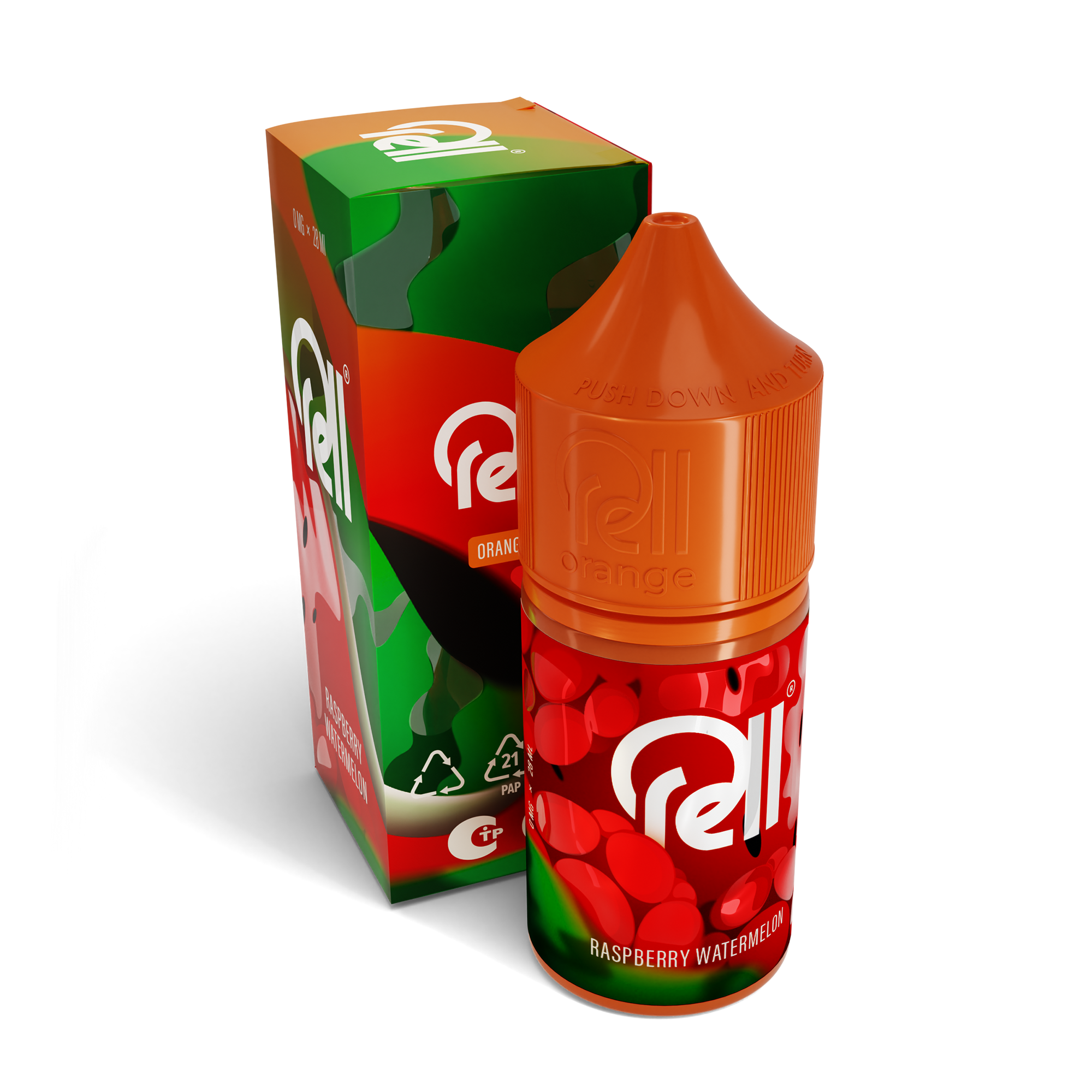 Жидкость RELL Orange SALT Raspberry Watermelon*. фото 1