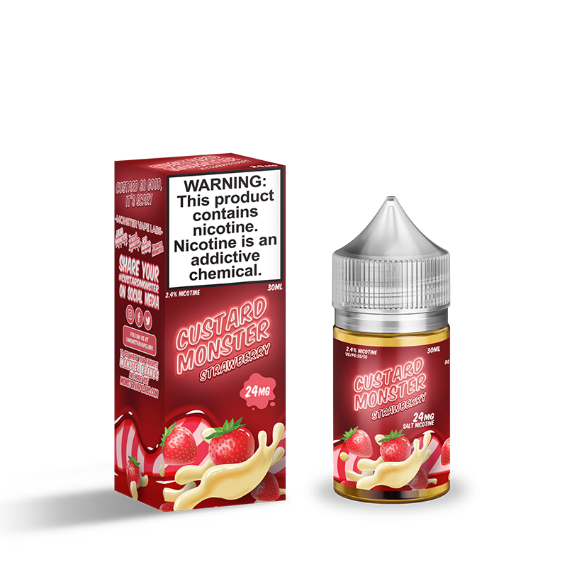 Жидкость ЧЗ Custard Monster SALT Strawberry. фото 2