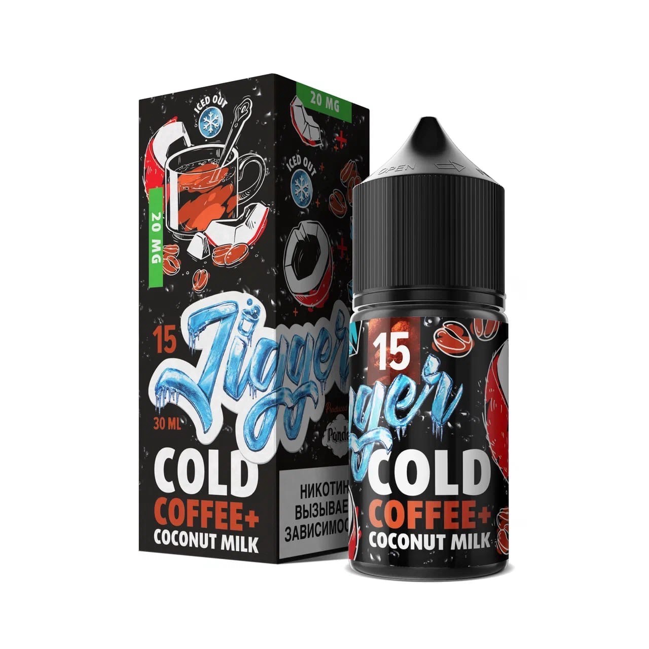Жидкость ЧЗ Jigger SALT Cold Coffee with Coconut Milk. фото 1