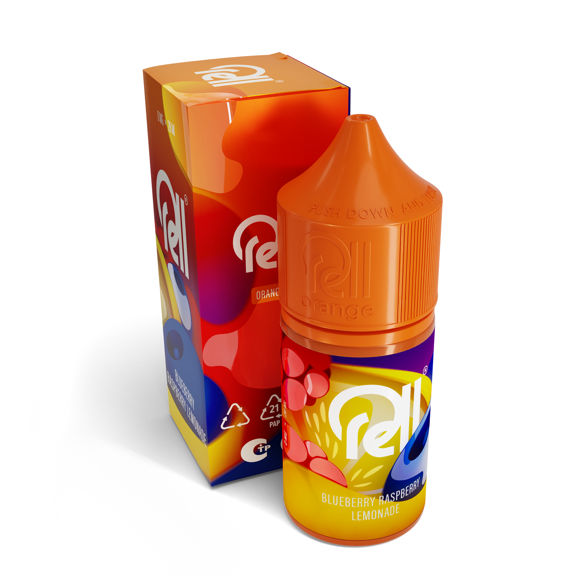 Жидкость RELL Orange SALT Blueberry Raspberry Lemonade*. фото 1