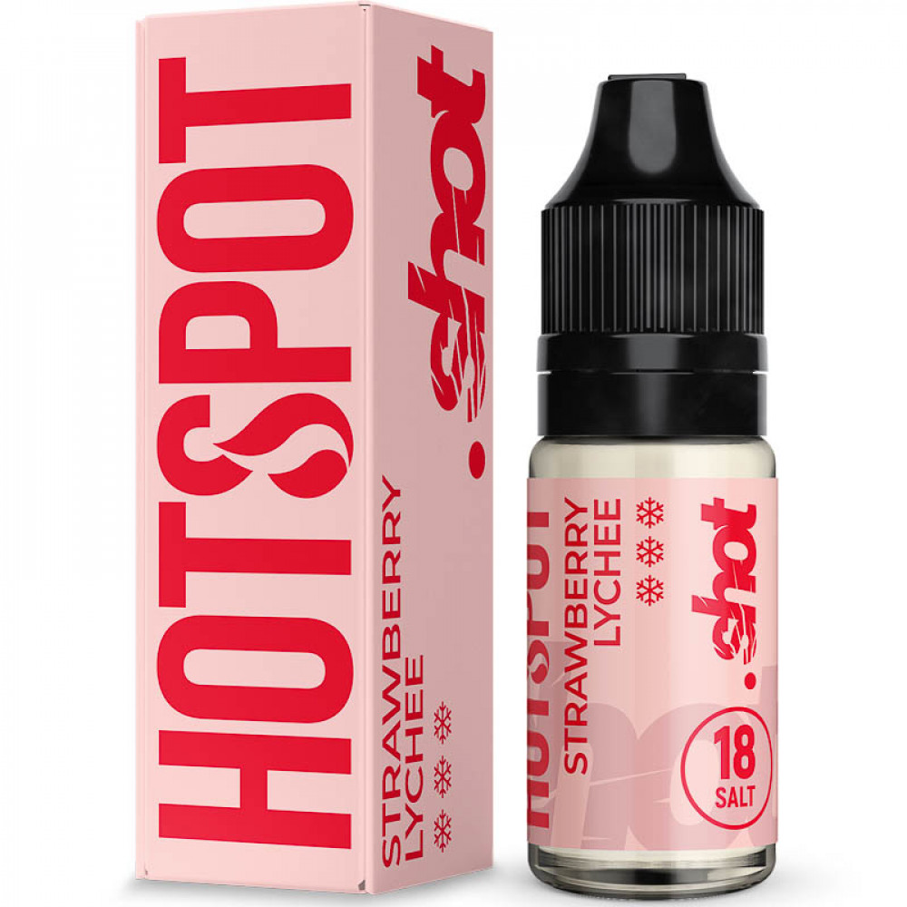 Жидкость ЧЗ Hotspot Shot SALT Strawberry Lychee. фото 1