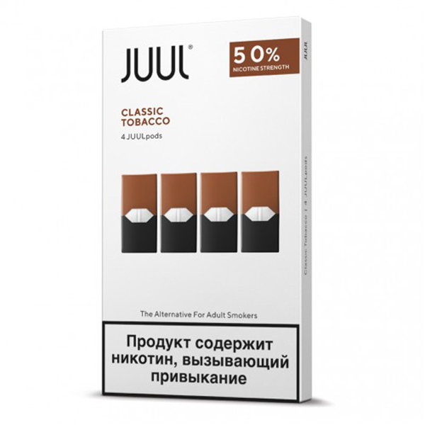 Картридж JUUL, tobacco, 0.7 мл, 4 шт. фото 1