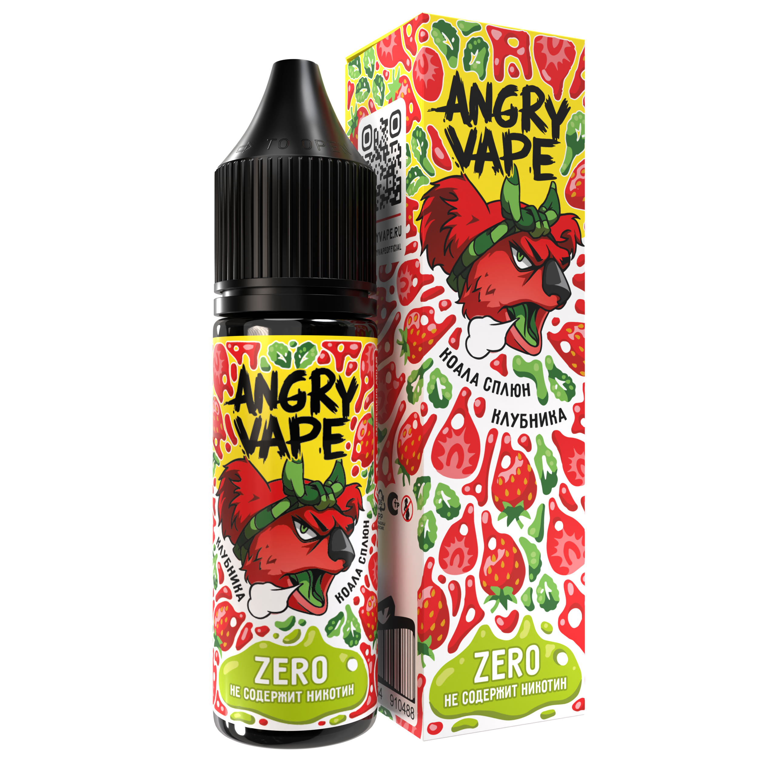 Жидкость ЧЗ Angry Vape Zero SALT Коала Сплюн. фото 1