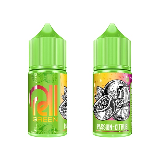 Жидкость ЧЗ RELL Green SALT Passion Citrus. фото 1