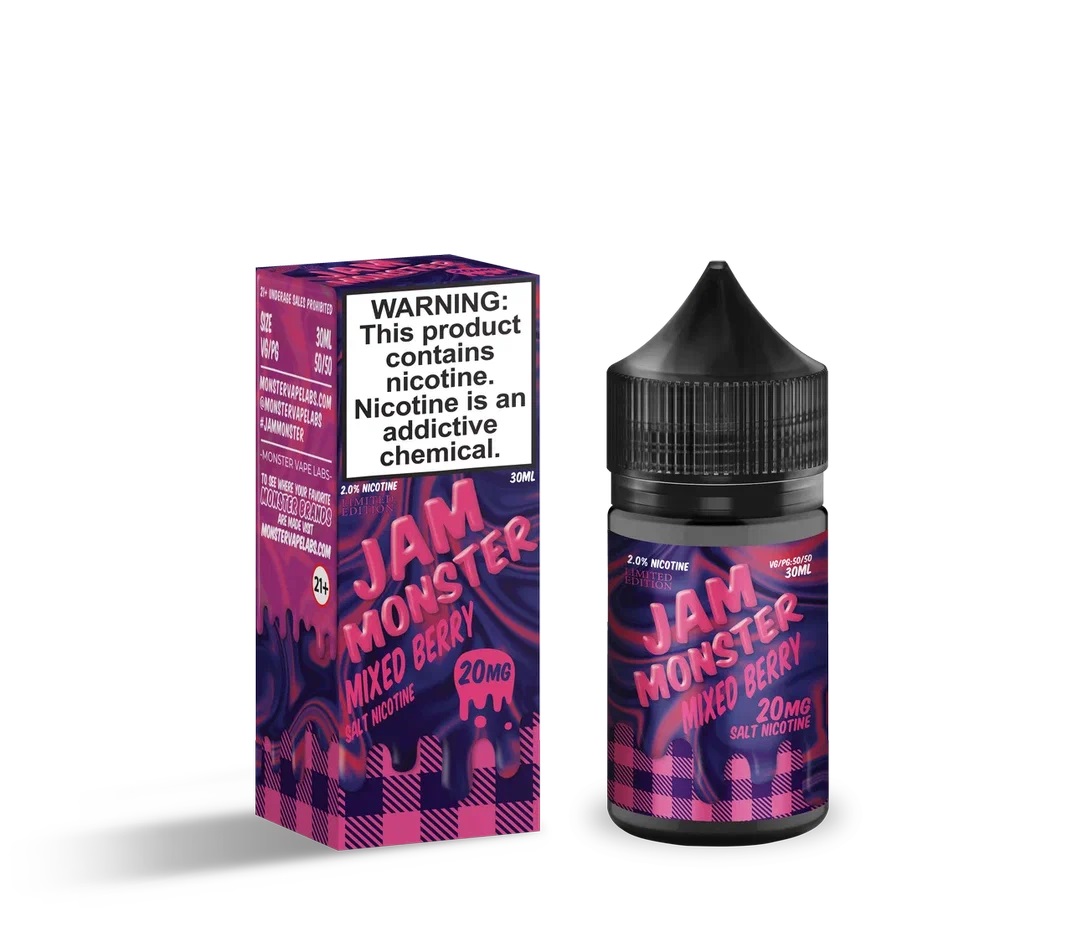 Жидкость ЧЗ Jam Monster SALT Mixed Berry. фото 1