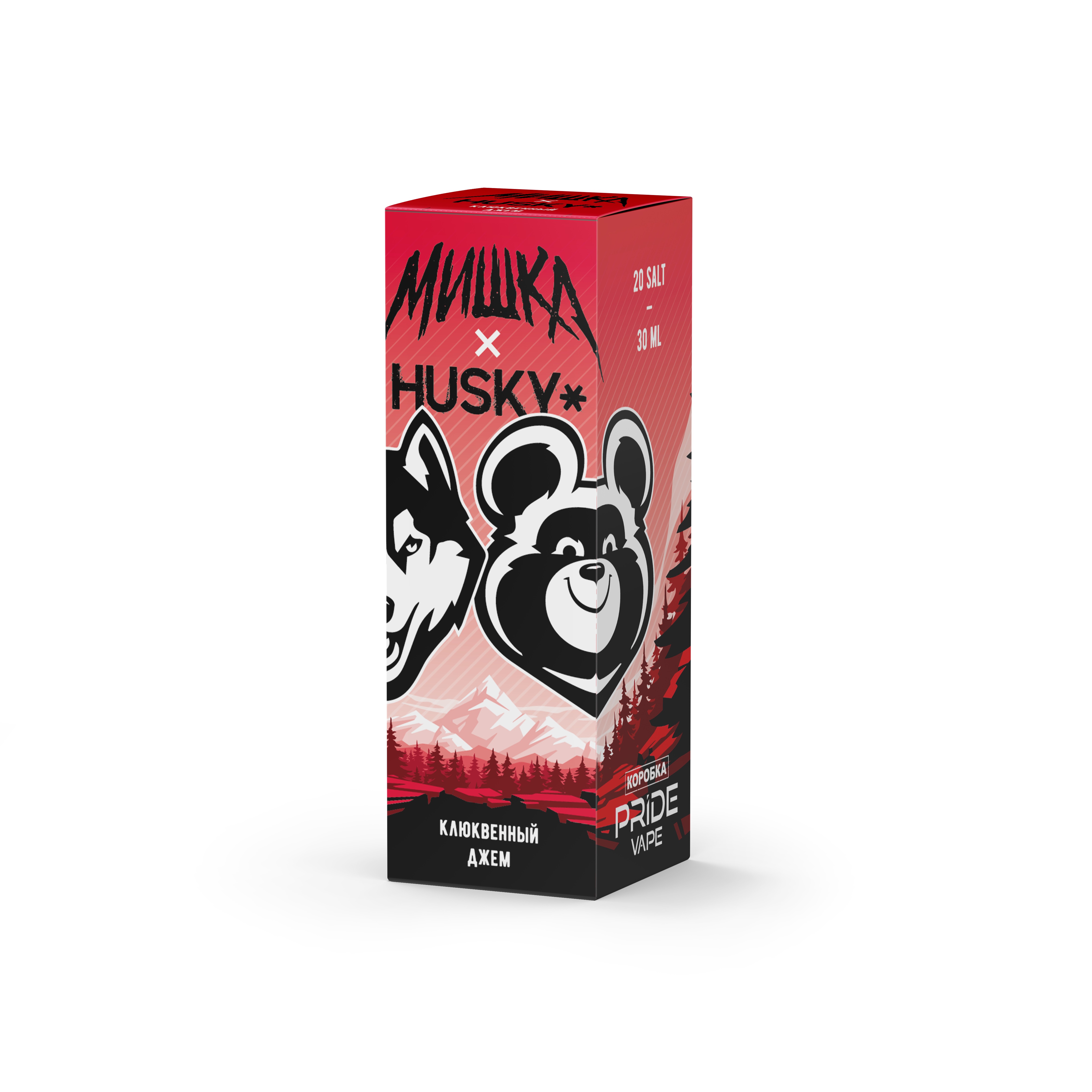 Жидкость ЧЗ Мишка Husky SALT Клюквенный джем. фото 1