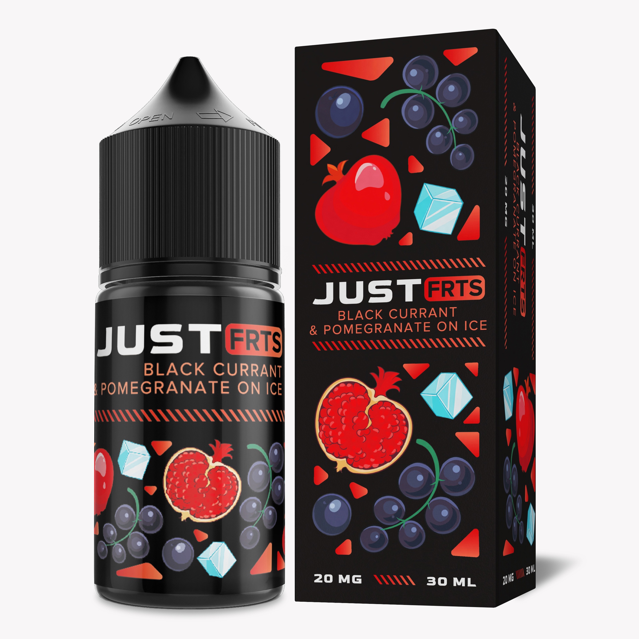 Жидкость Just FRTS SALT Black Currant & Pomegranate ICE. фото 1