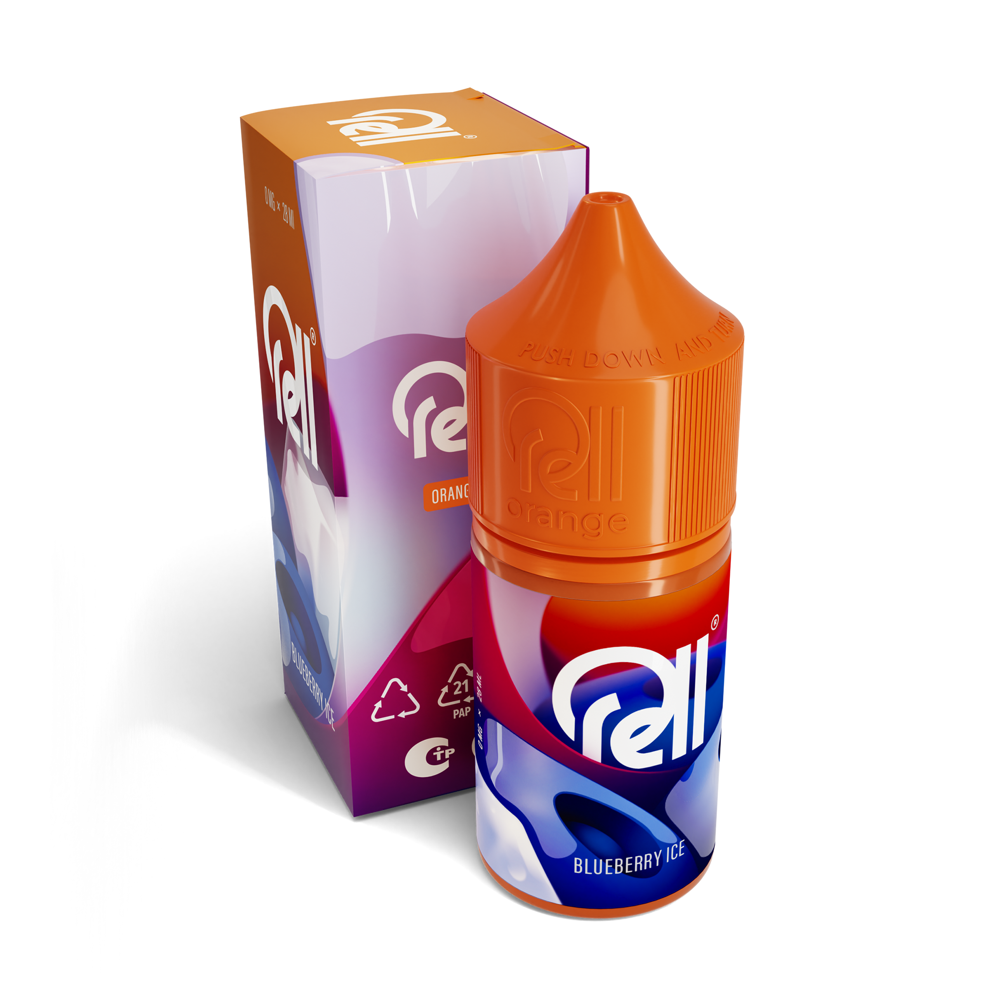 Жидкость RELL Orange SALT Blueberry Ice*. фото 1