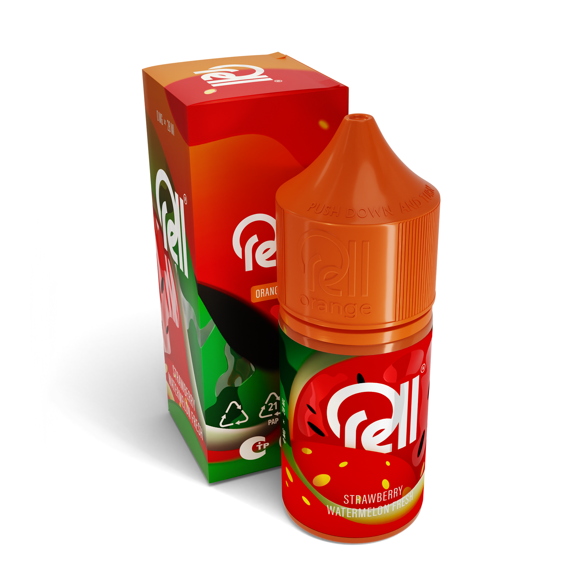 Жидкость RELL Orange SALT Strawberry Watermelon Fresh*. фото 1