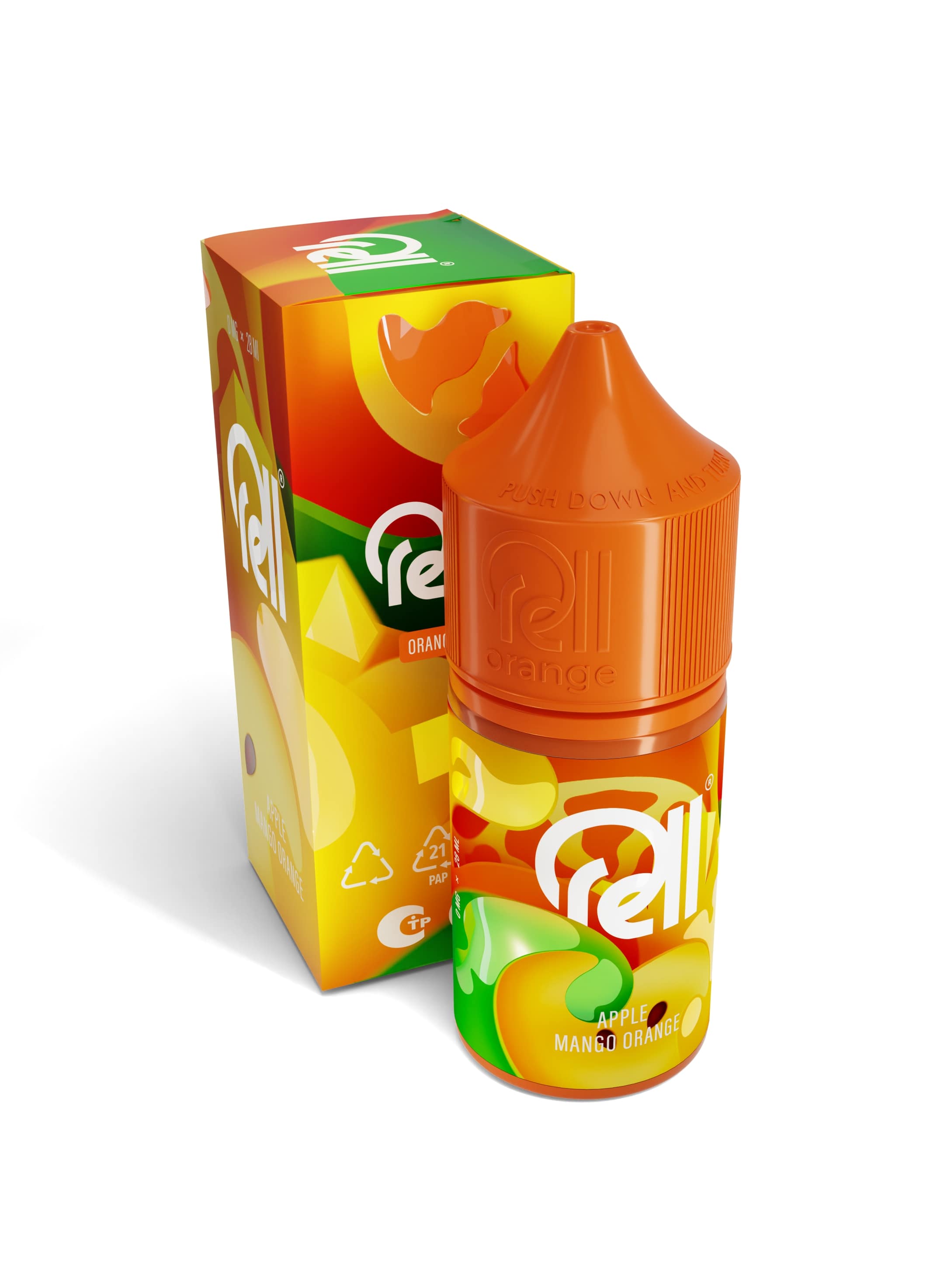 Жидкость RELL Orange SALT Apple Mango Orange*. фото 1