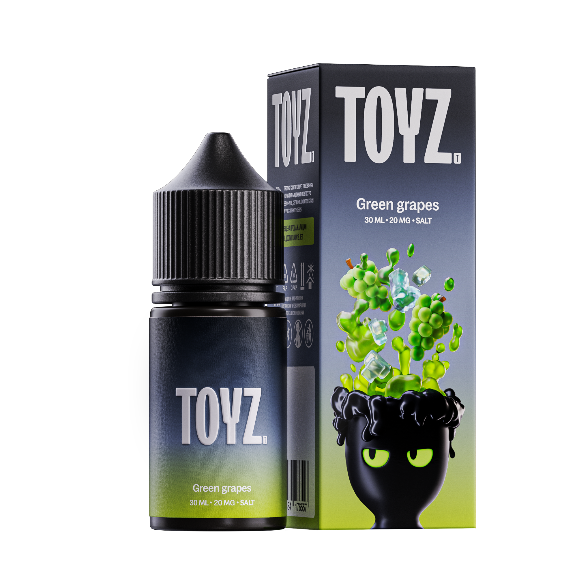 Жидкость ЧЗ Toyz SALT Green Grapes. фото 1