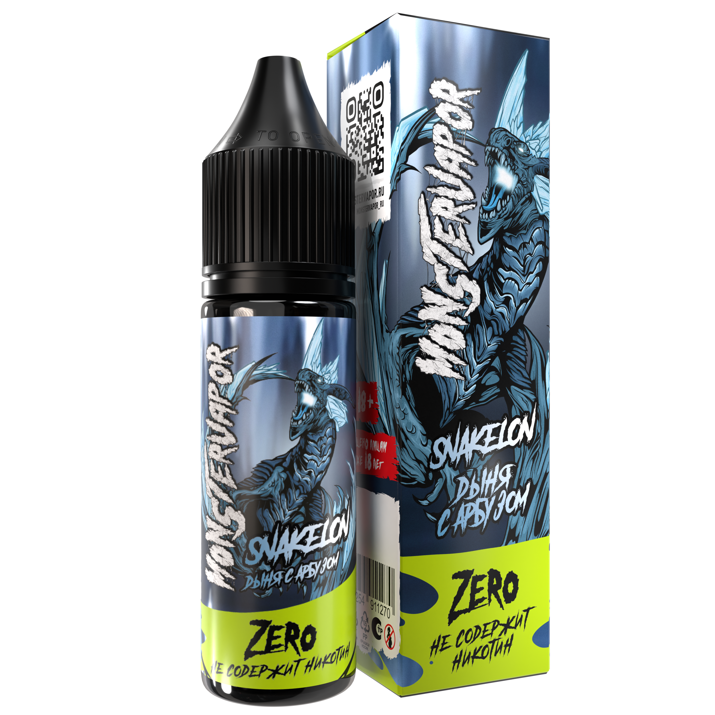 Жидкость ЧЗ MonsterVapor Zero SALT Snakelon. фото 1