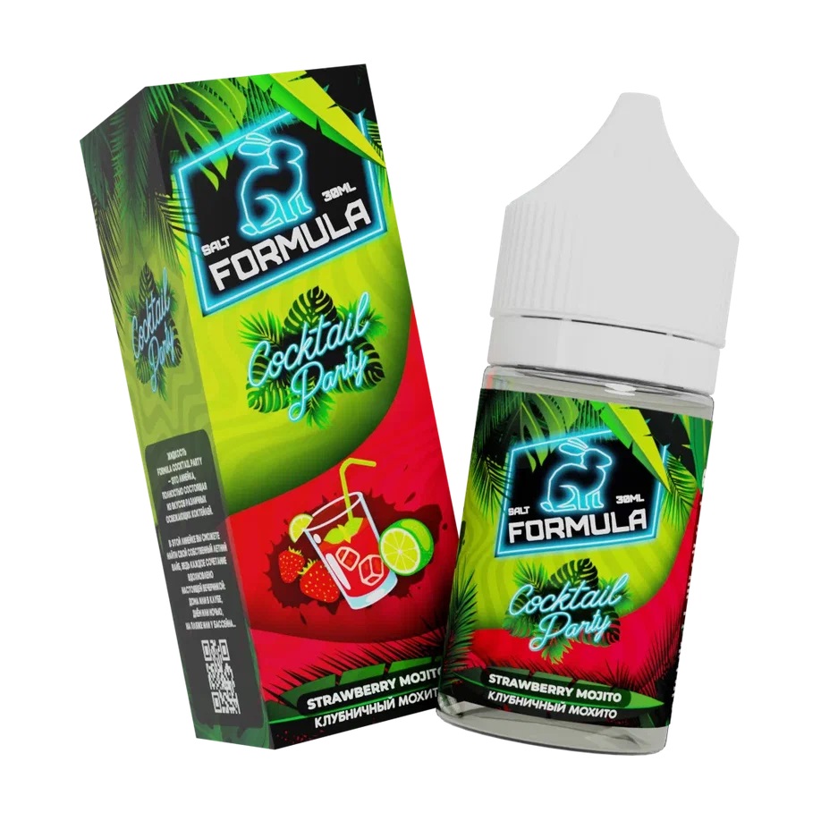 Жидкость ЧЗ Formula Cocktail Party SALT Strawberry Mojito. фото 1