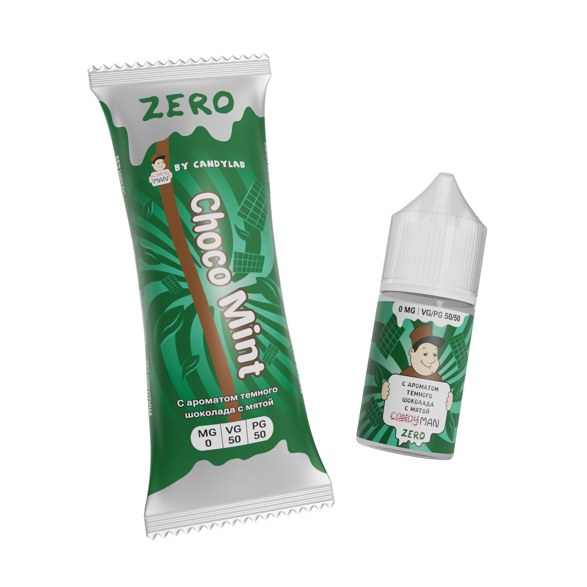 Жидкость ЧЗ Candyman SALT Choco Mint. фото 1