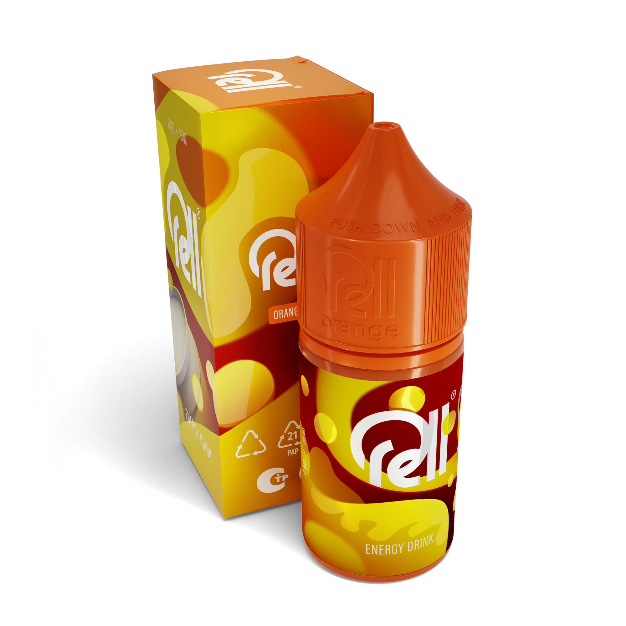 Жидкость RELL Orange SALT Energy Drink*. фото 1