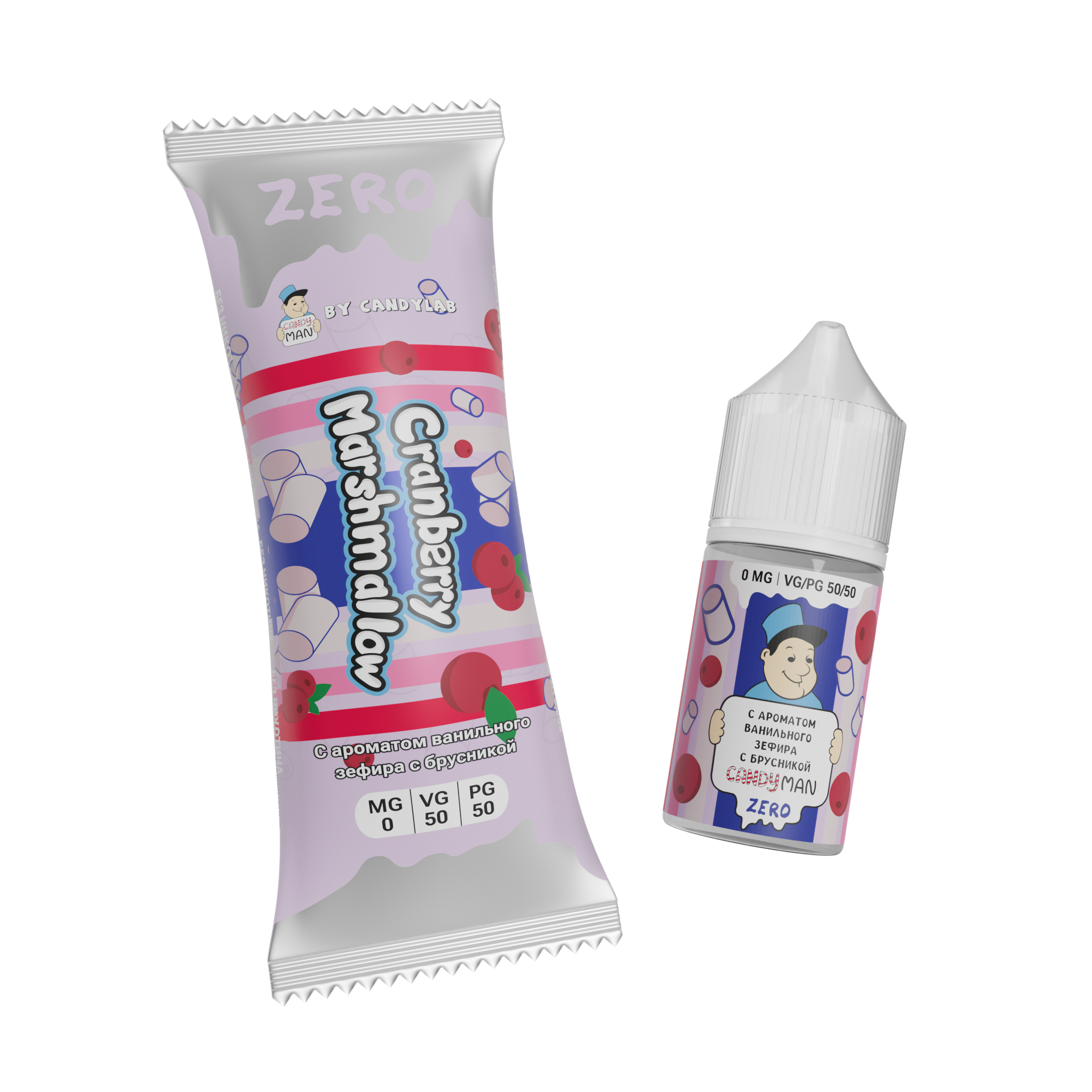 Жидкость ЧЗ Candyman SALT Cranberry Marshmallow. фото 1