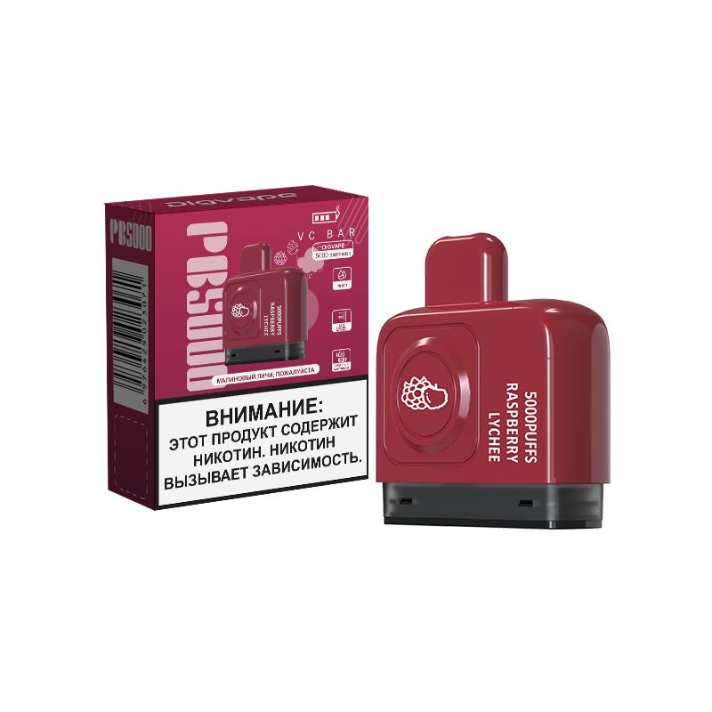 Картридж ЧЗ VC Bar PB5000, raspberry lychee. фото 1