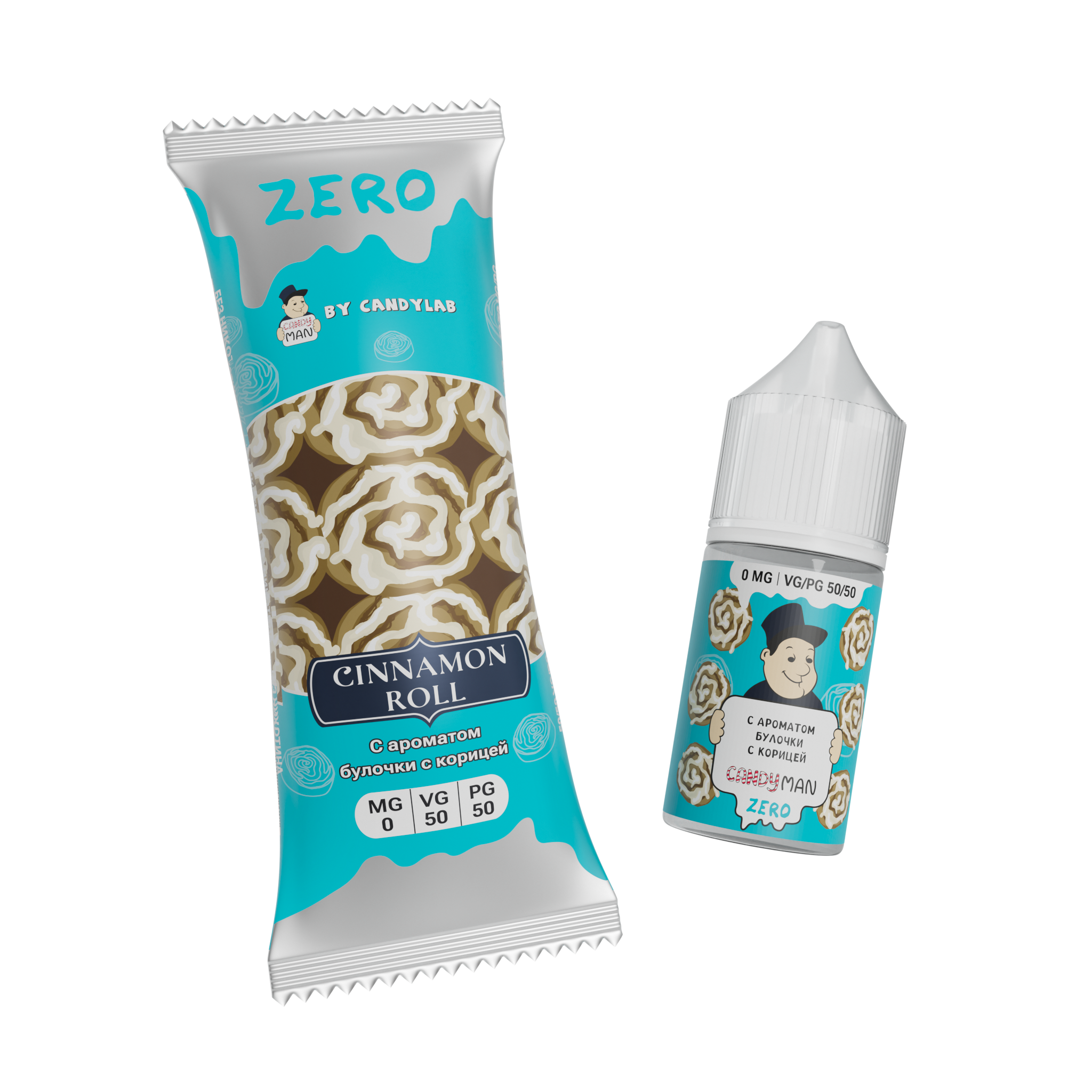 Жидкость ЧЗ Candyman SALT Cinnamon Roll. фото 1