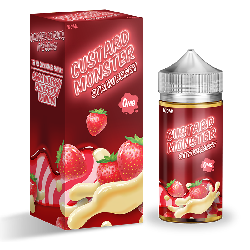 Жидкость ЧЗ Custard Monster Strawberry. фото 2