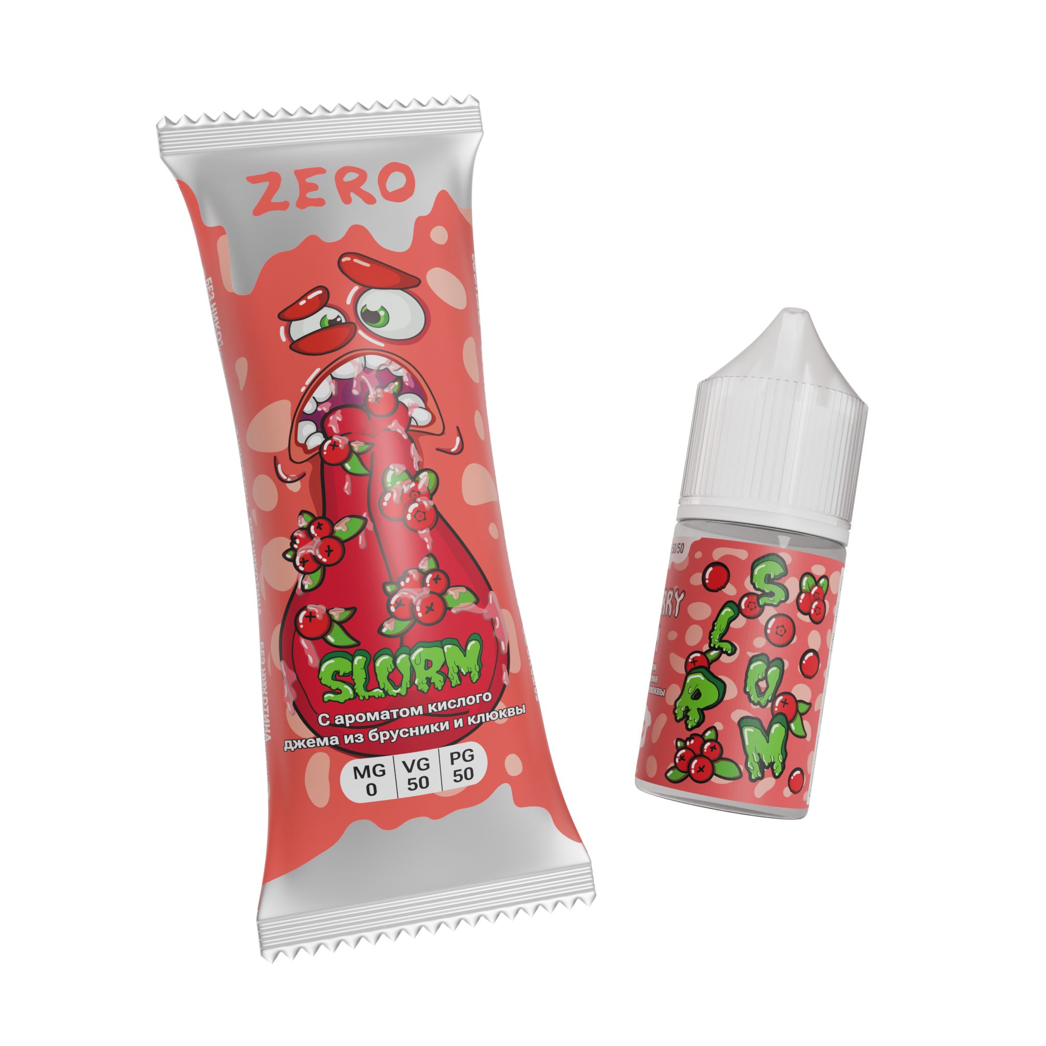 Жидкость ЧЗ Slurm SALT Redberry Jam. фото 1