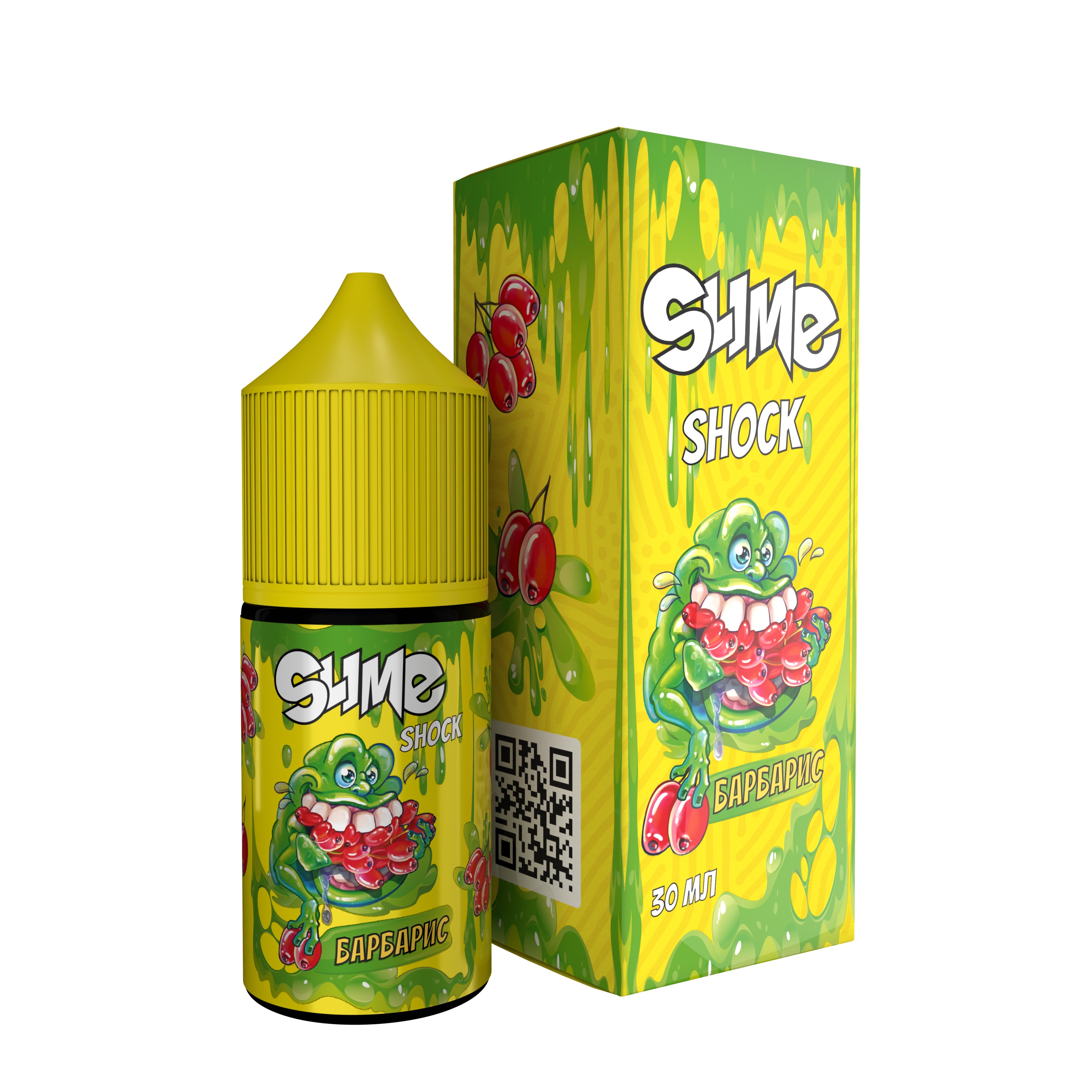 Жидкость ЧЗ Slime Shock SALT Барбарис . фото 1