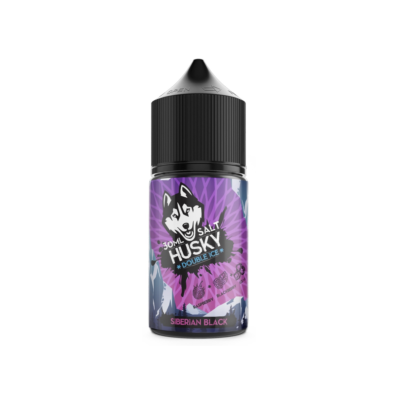 Жидкость ЧЗ HUSKY Double Ice SALT Siberian Black. фото 1