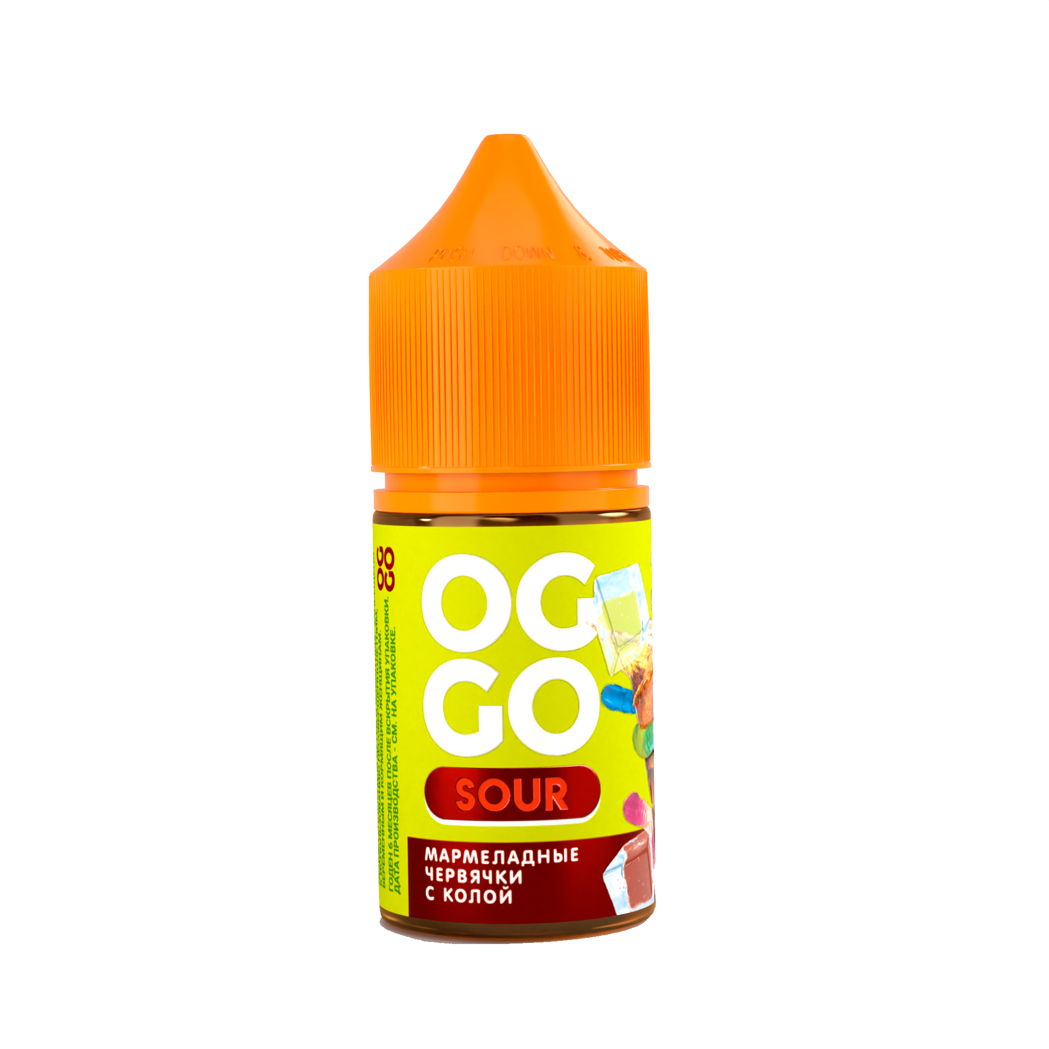 Жидкость ЧЗ OGGO Sour SALT Мармеладные Червячки с Колой. фото 1