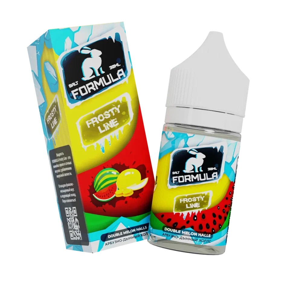 Жидкость ЧЗ Formula Frosty Line SALT Double Melon Halls. фото 1