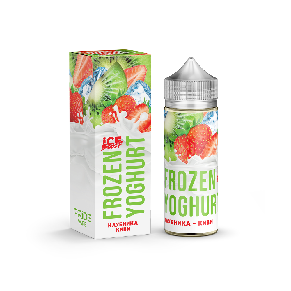 Жидкость Frozen Yoghurt Ice Boost Клубника - Киви. фото 1