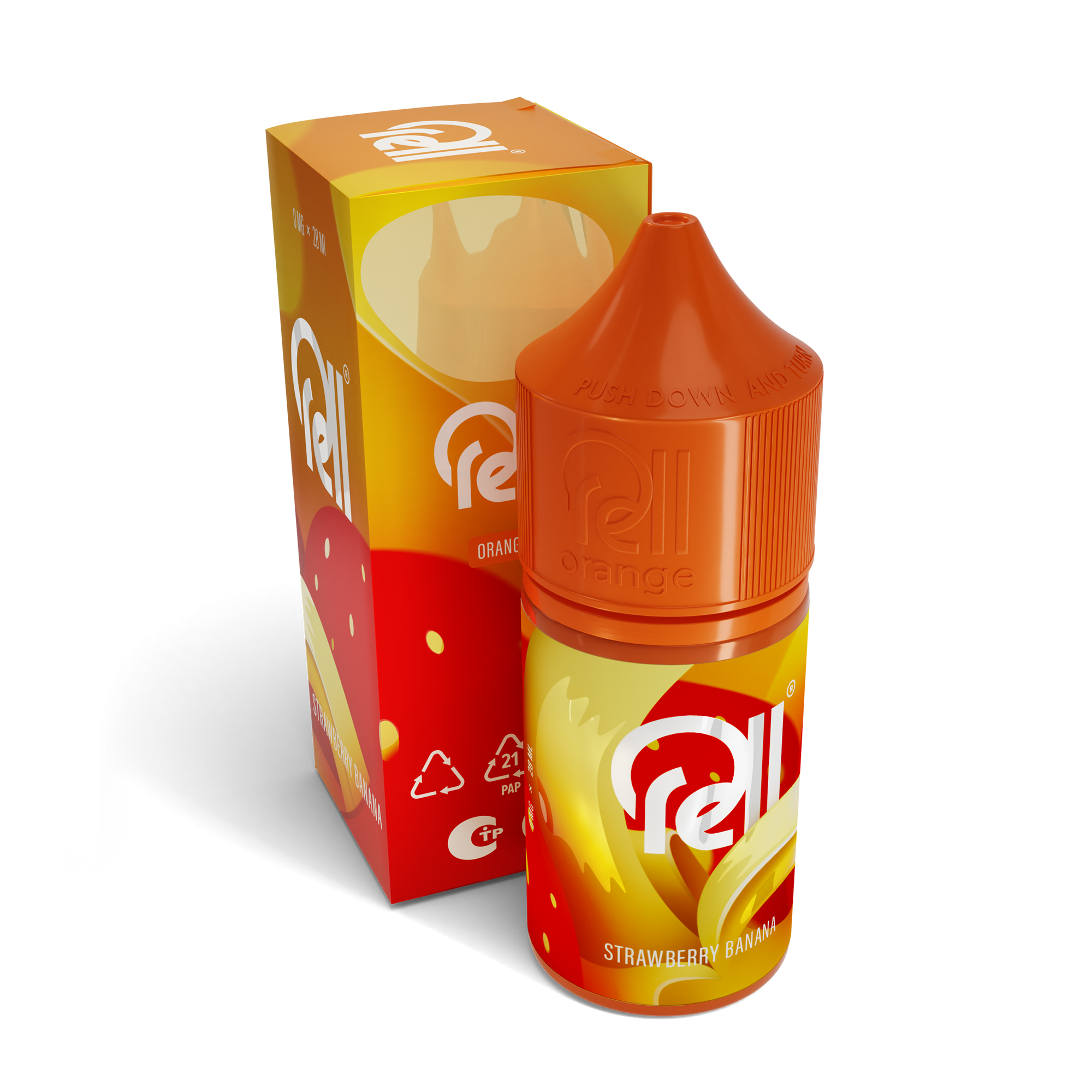 Жидкость RELL Orange SALT Strawberry Banana*. фото 1