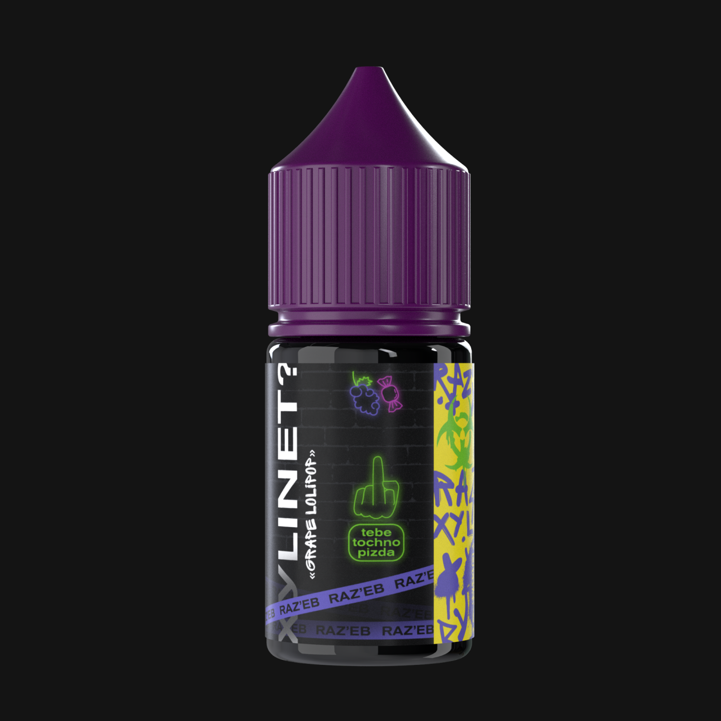 Жидкость ЧЗ Xylinet Raz`eb SALT Grape Lolipop. фото 2