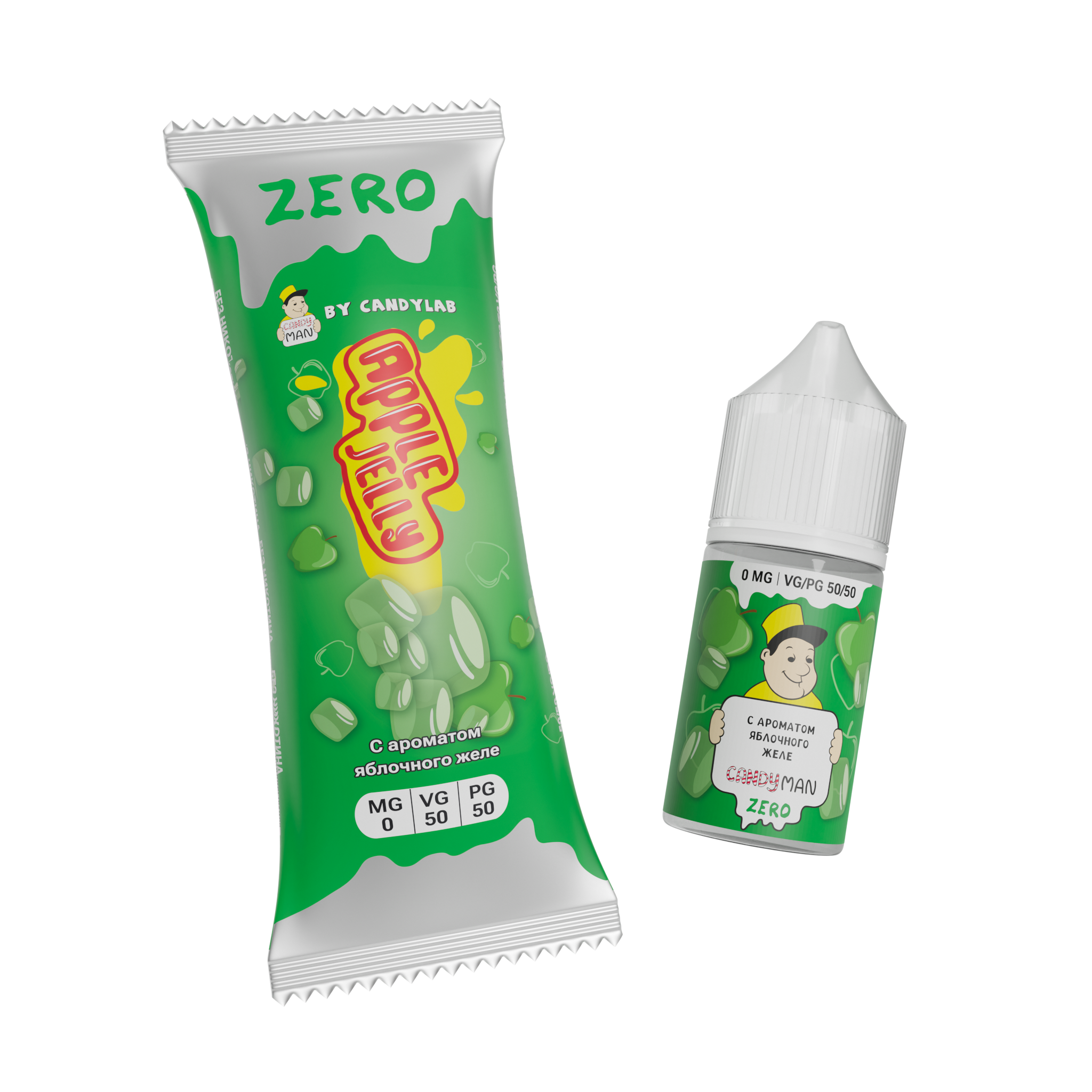 Жидкость ЧЗ Candyman SALT Apple Jelly. фото 1