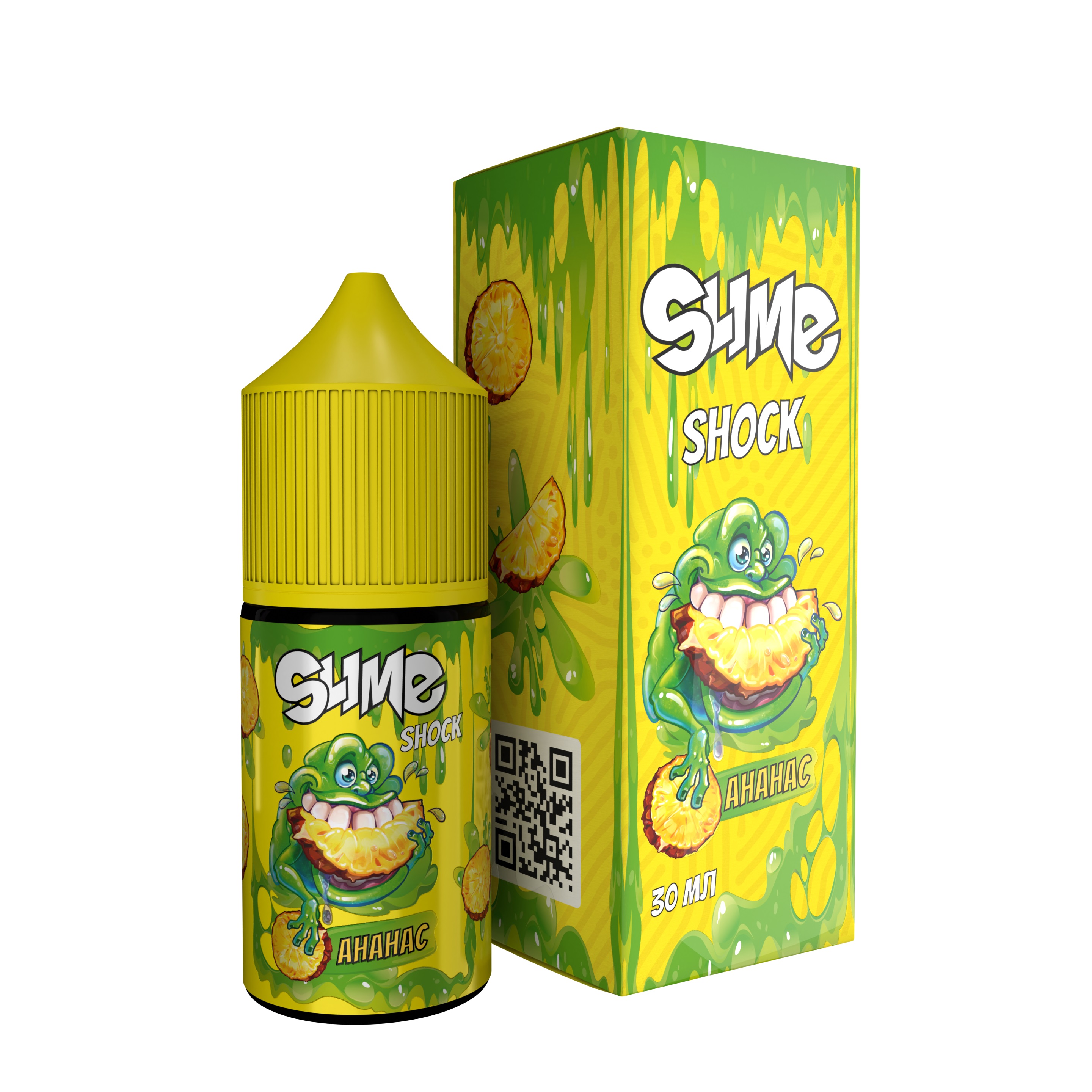 Жидкость ЧЗ Slime Shock SALT Ананас. фото 1