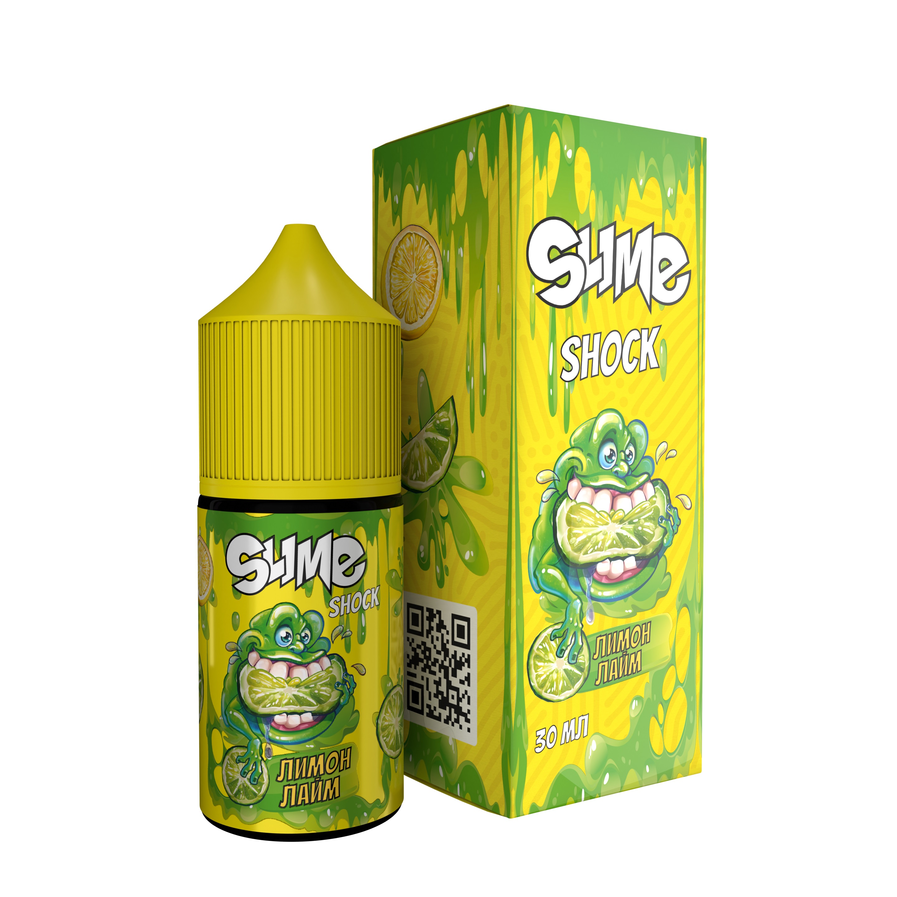 Жидкость ЧЗ Slime Shock SALT Лимон Лайм. фото 1
