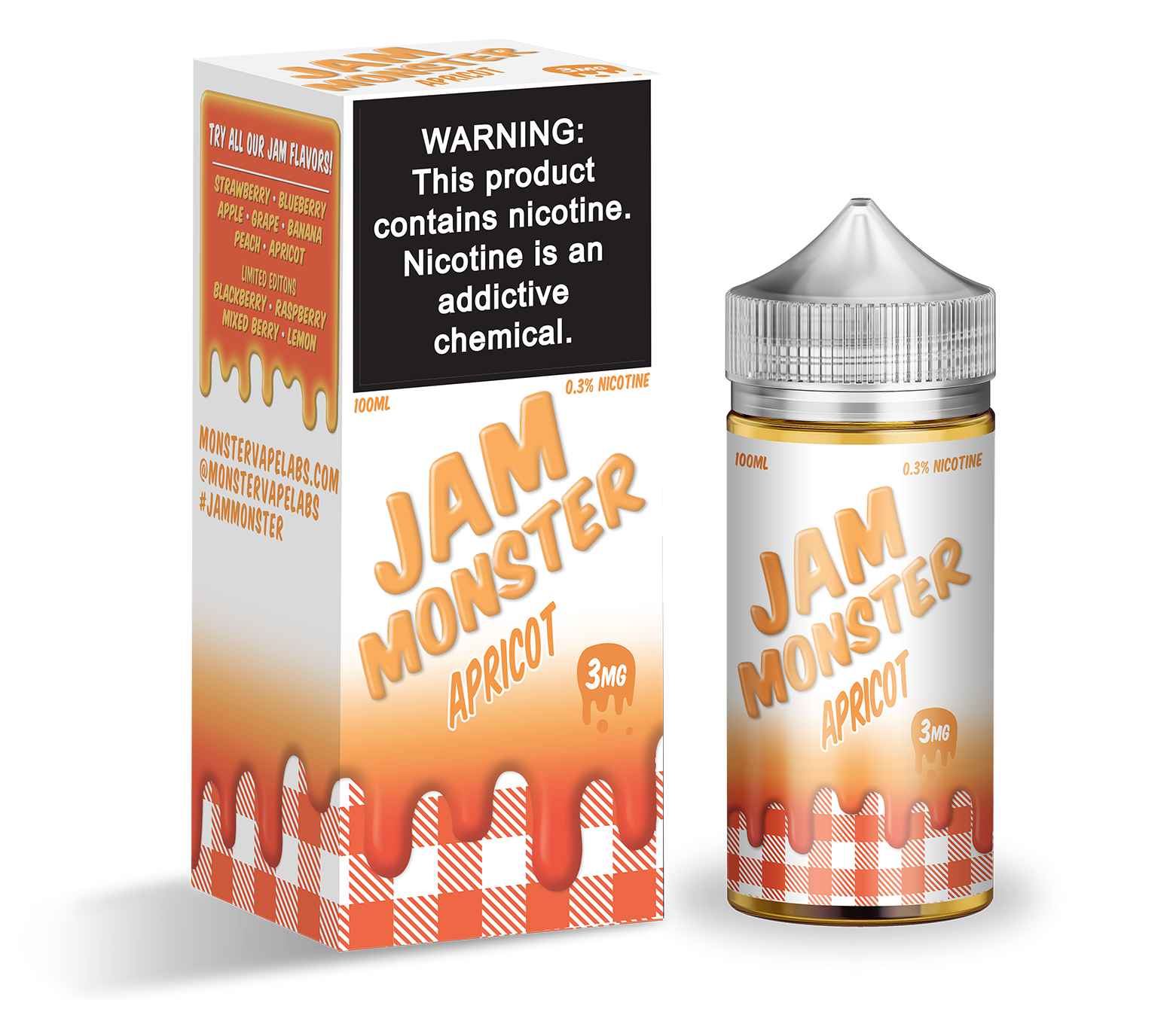 Жидкость ЧЗ Jam Monster Apricot. фото 1