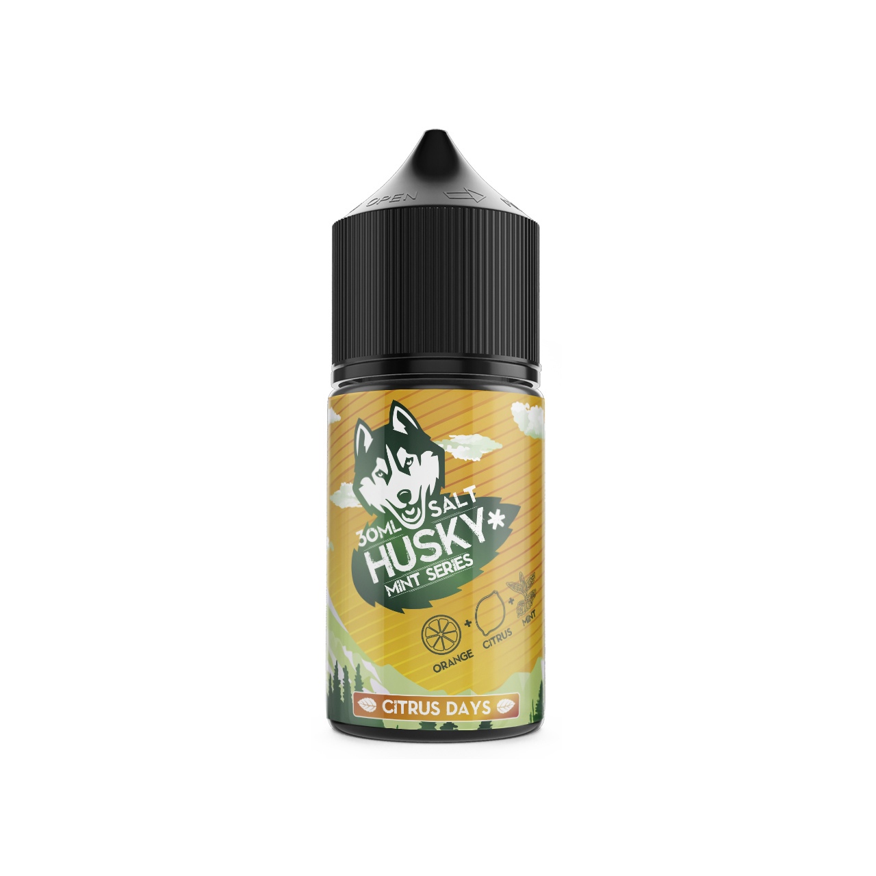 Жидкость ЧЗ HUSKY Mint Series SALT Citrus Days. фото 1