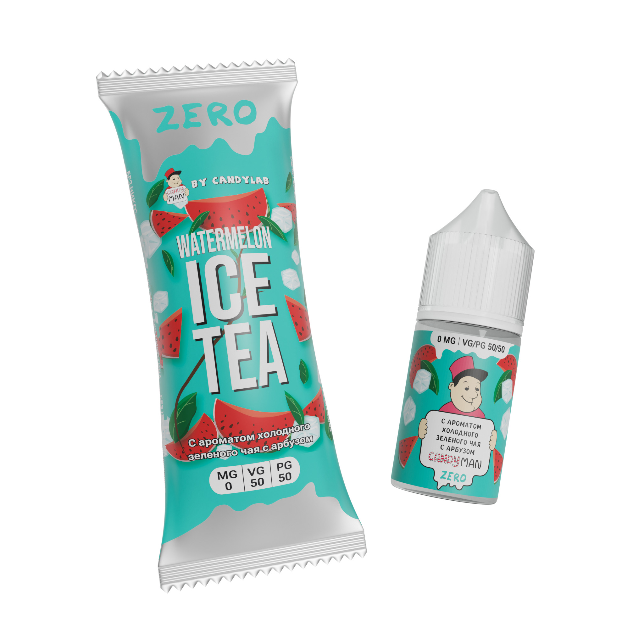 Жидкость ЧЗ Candyman SALT Watermelon Ice Tea. фото 1