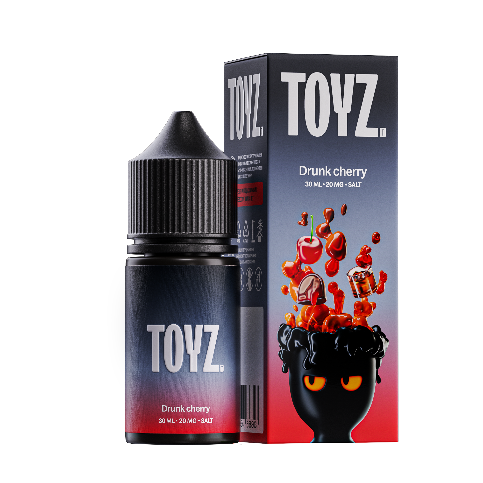 Жидкость ЧЗ Toyz SALT Drunk Сherry. фото 1