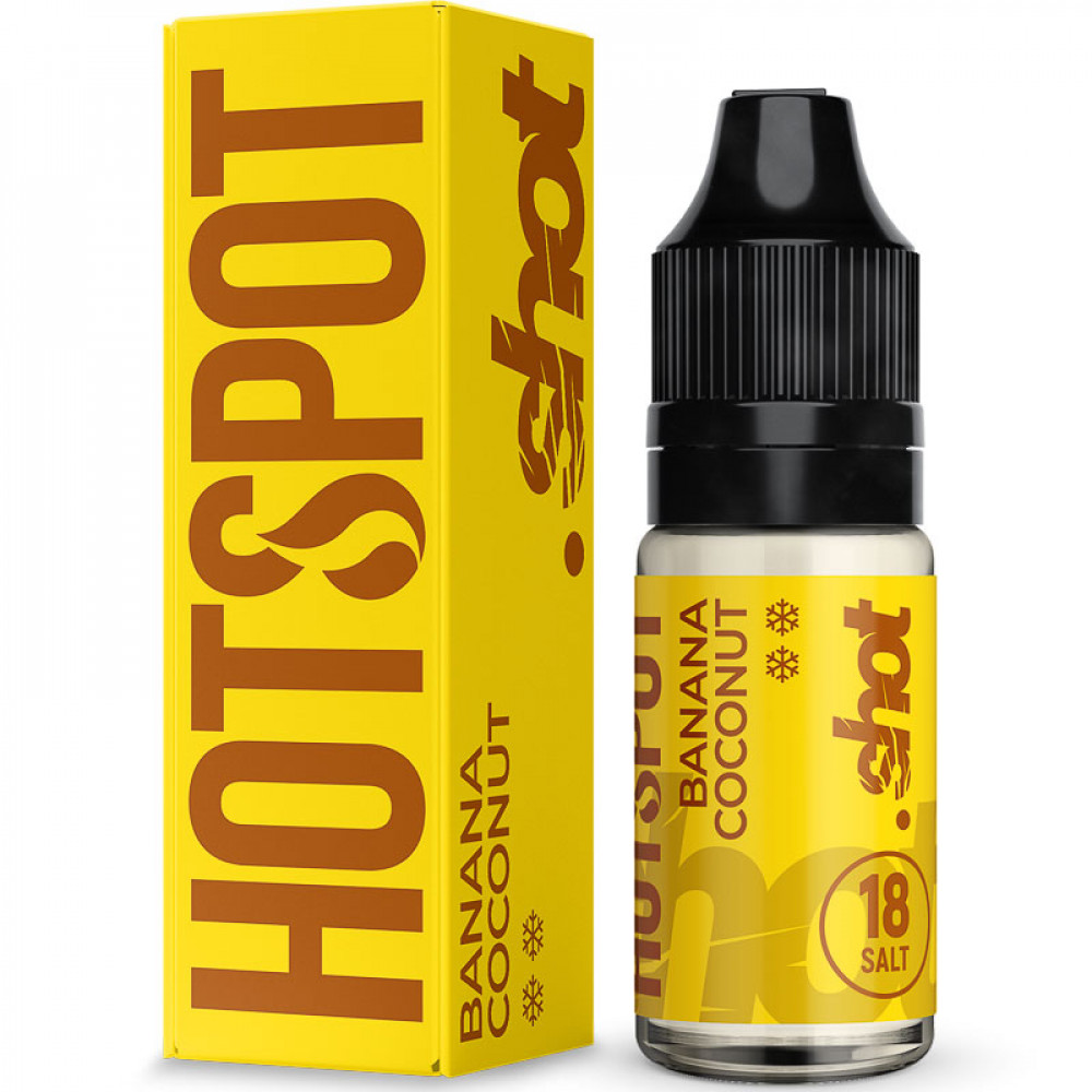 Жидкость ЧЗ Hotspot Shot SALT Banana Coconut. фото 1