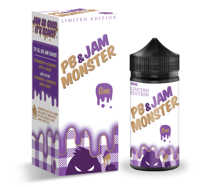 Жидкость ЧЗ Jam Monster PB & Grape. фото 2