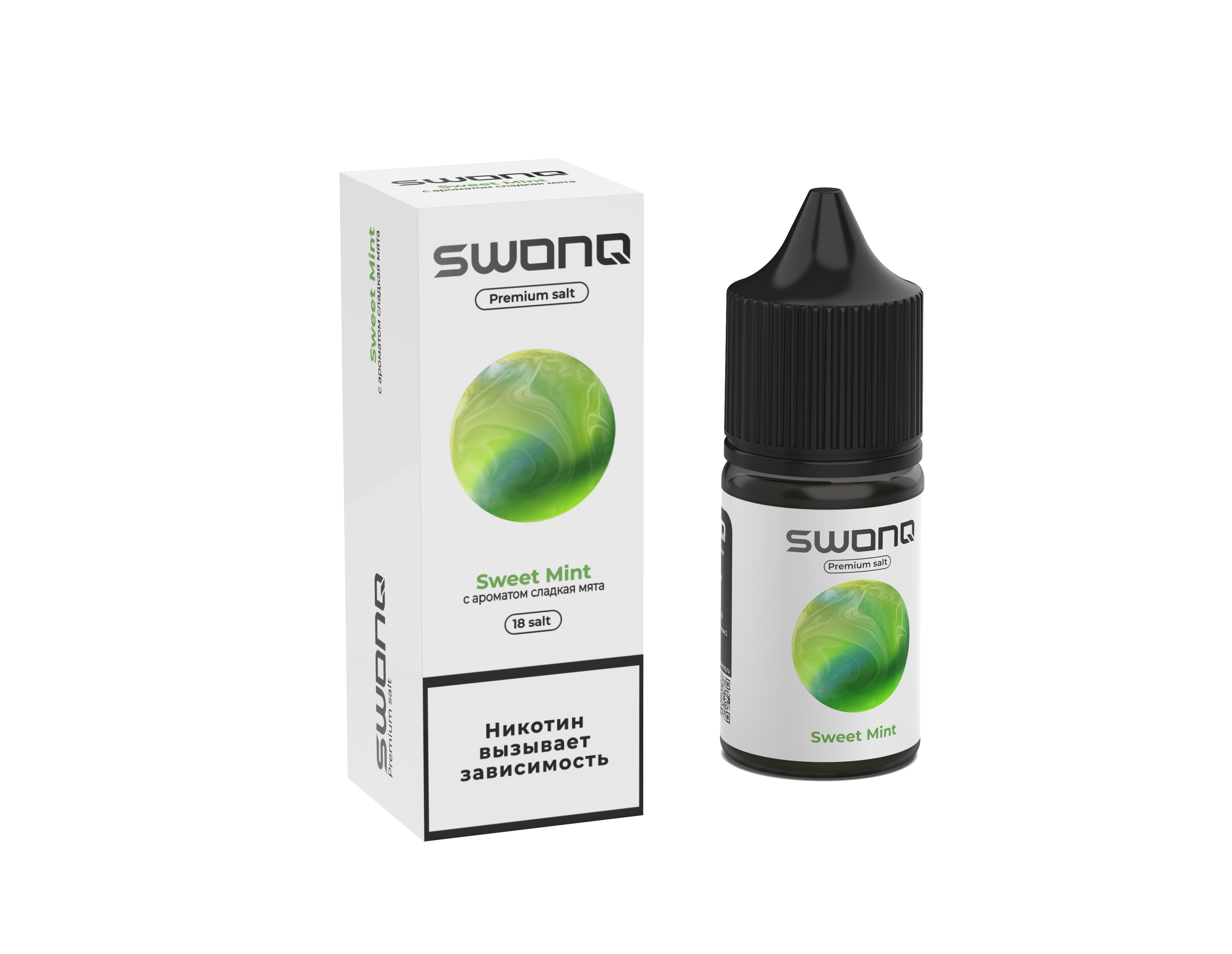 Жидкость ЧЗ Swonq Classic SALT Sweet Mint