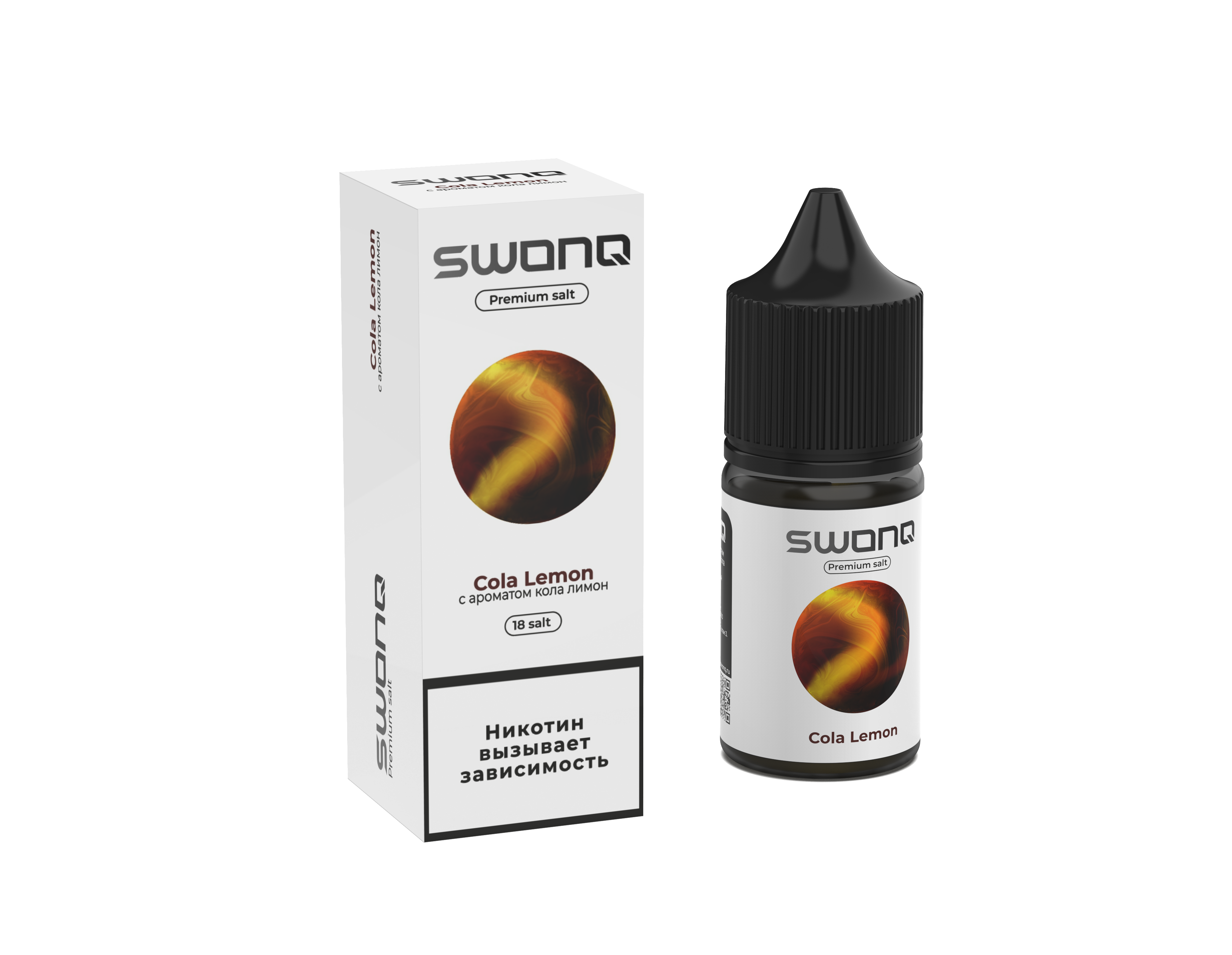 Жидкость ЧЗ Swonq Classic SALT Cola Lemon